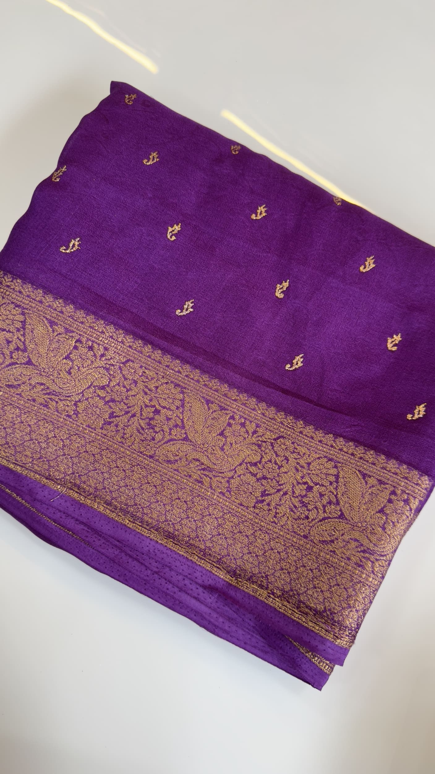 Jute Banarasi black saree
