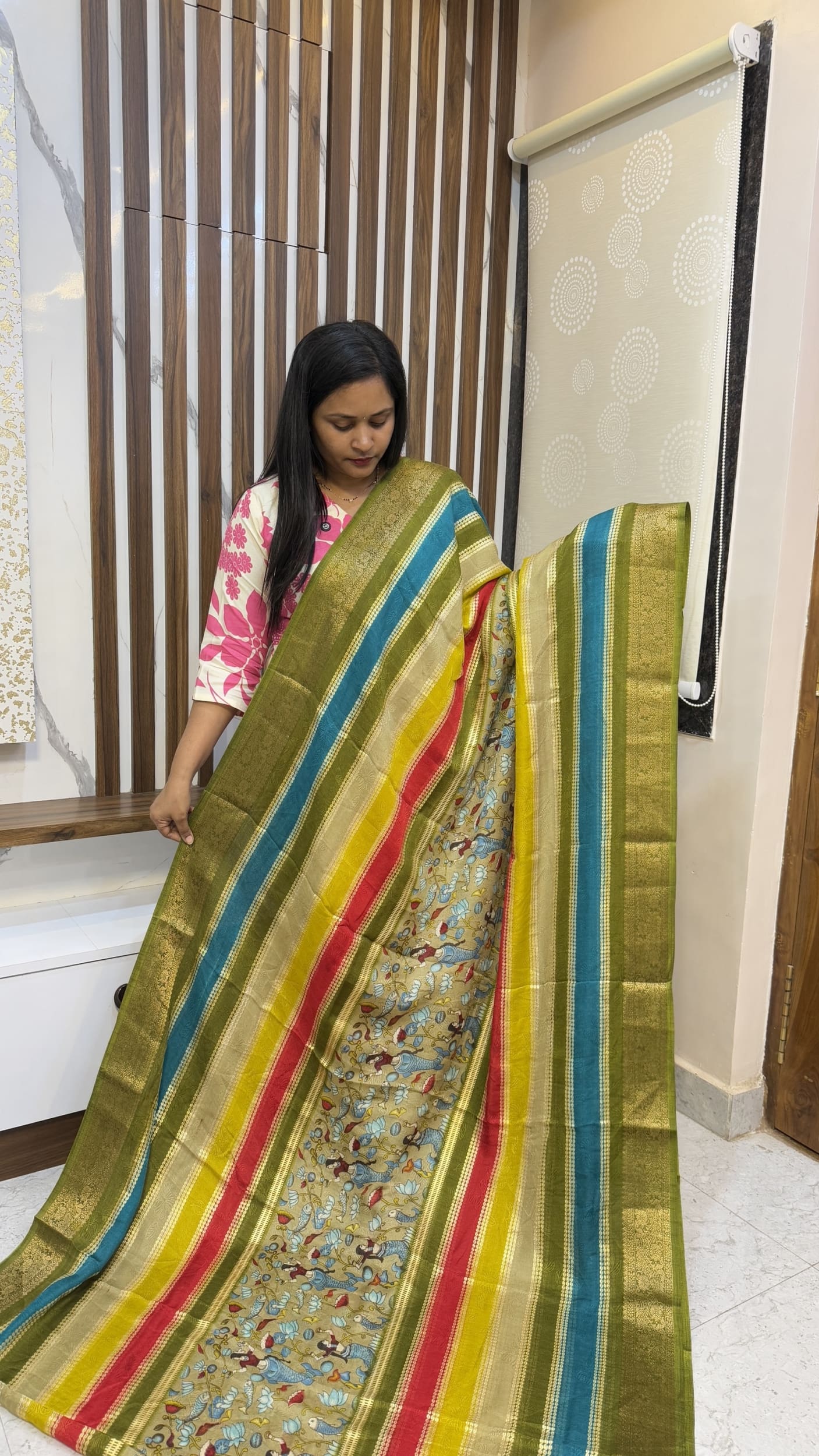kalamkari Center Design Sarees