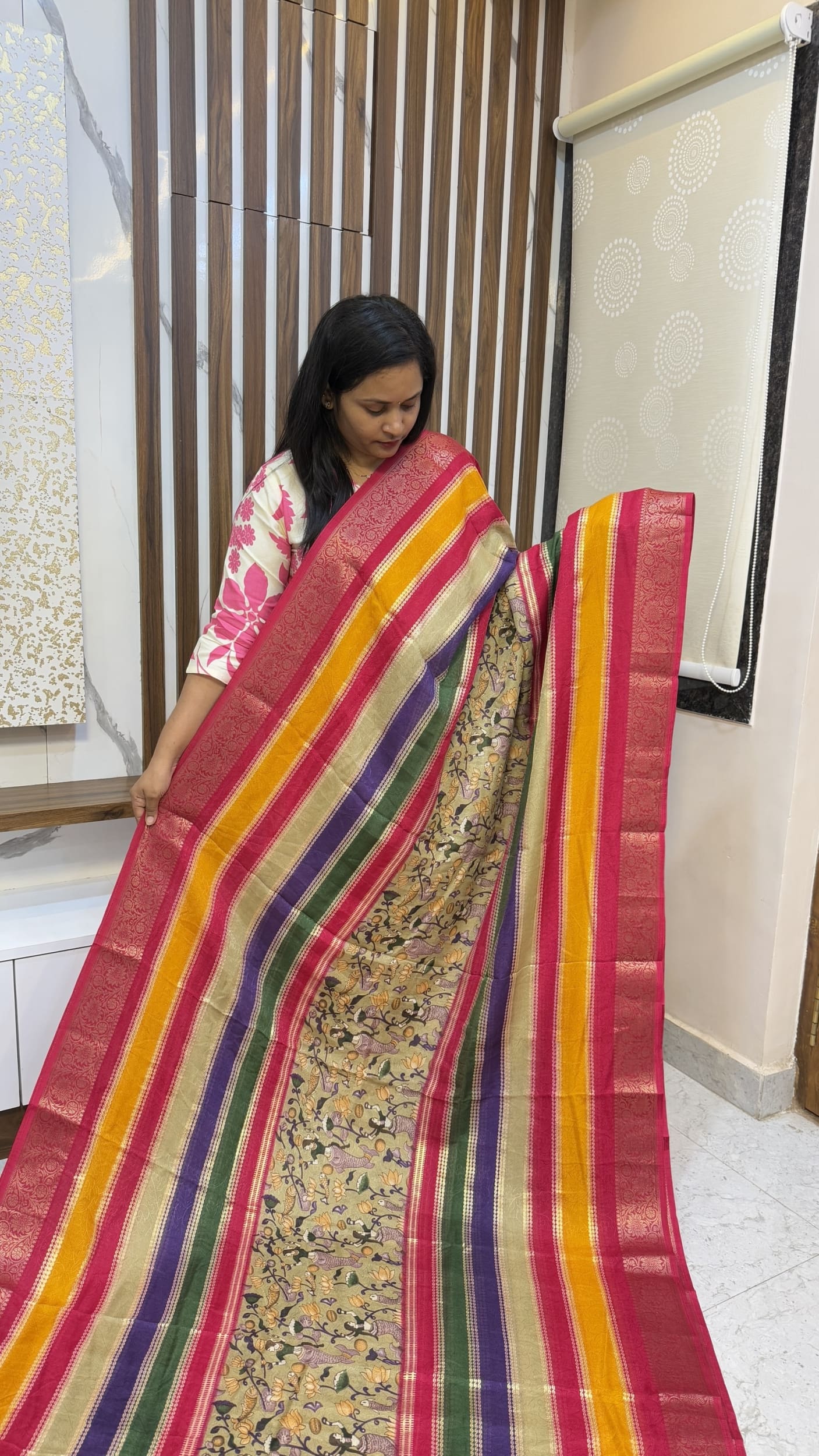 kalamkari Center Design Sarees