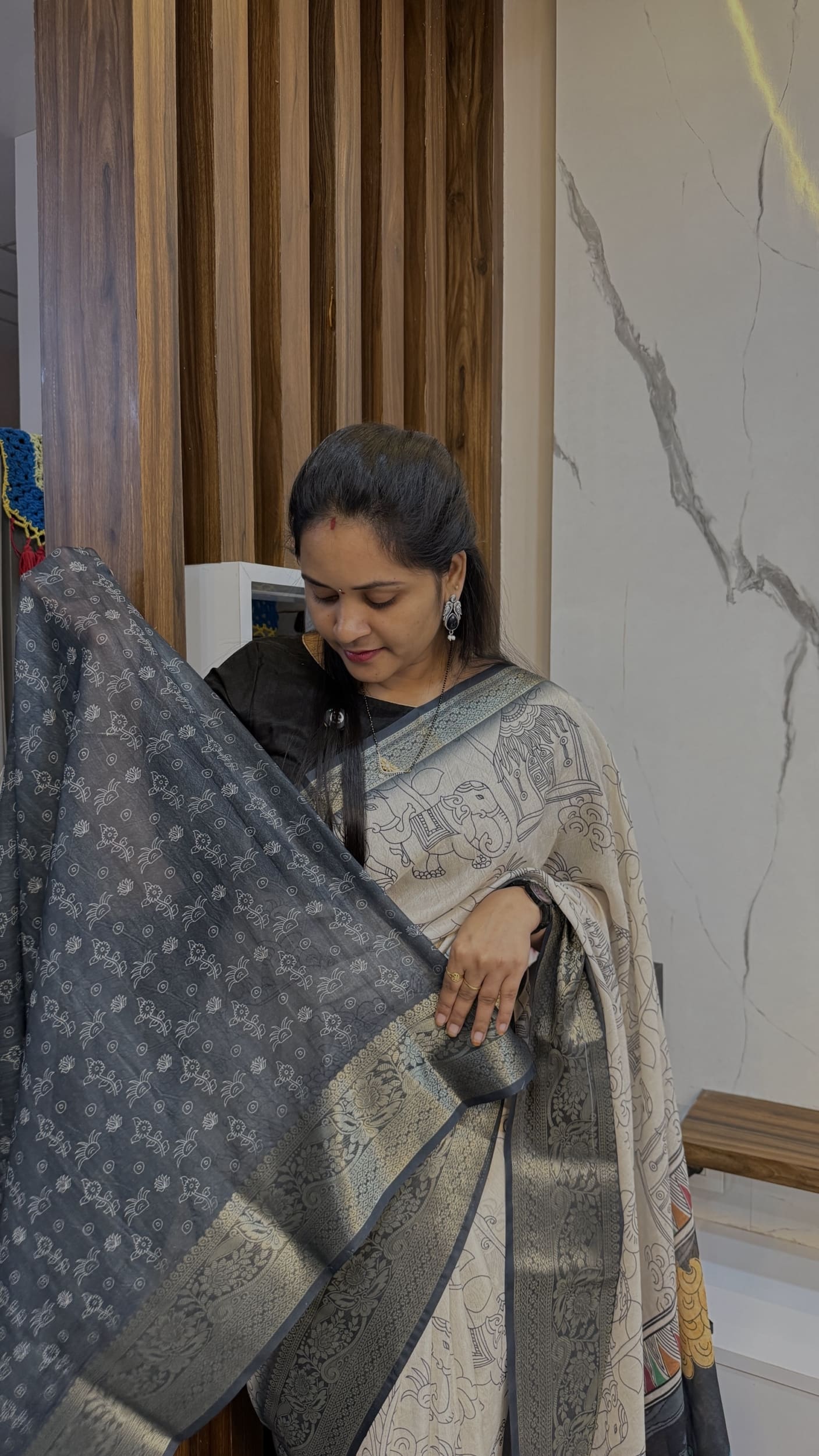 MAHESWARI SILK INSPIRED SAREE IN BUDGET RANGE