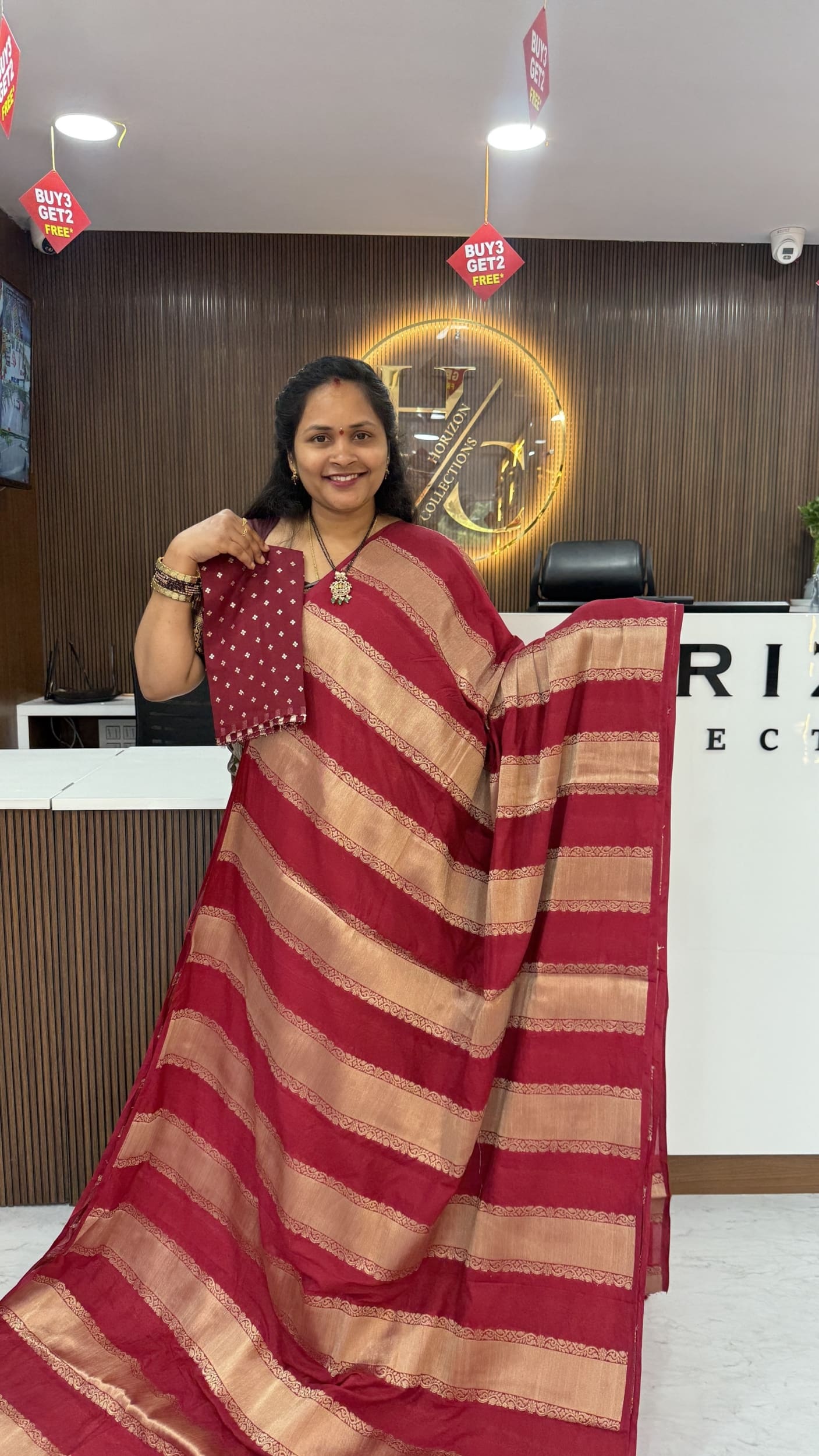Banarasi Georgette Zari Stripes