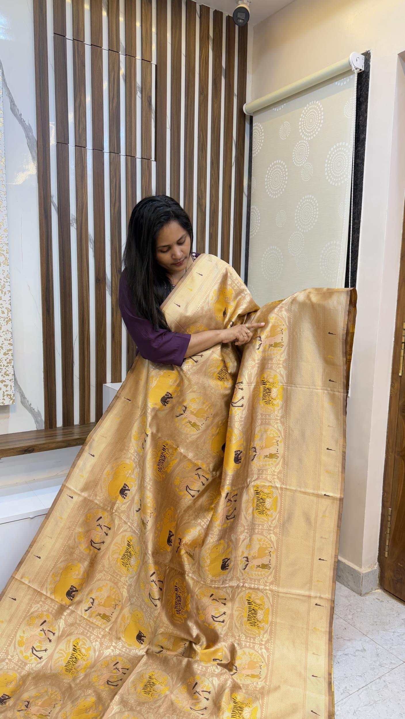 Kanjivaram Jungle theme Sarees