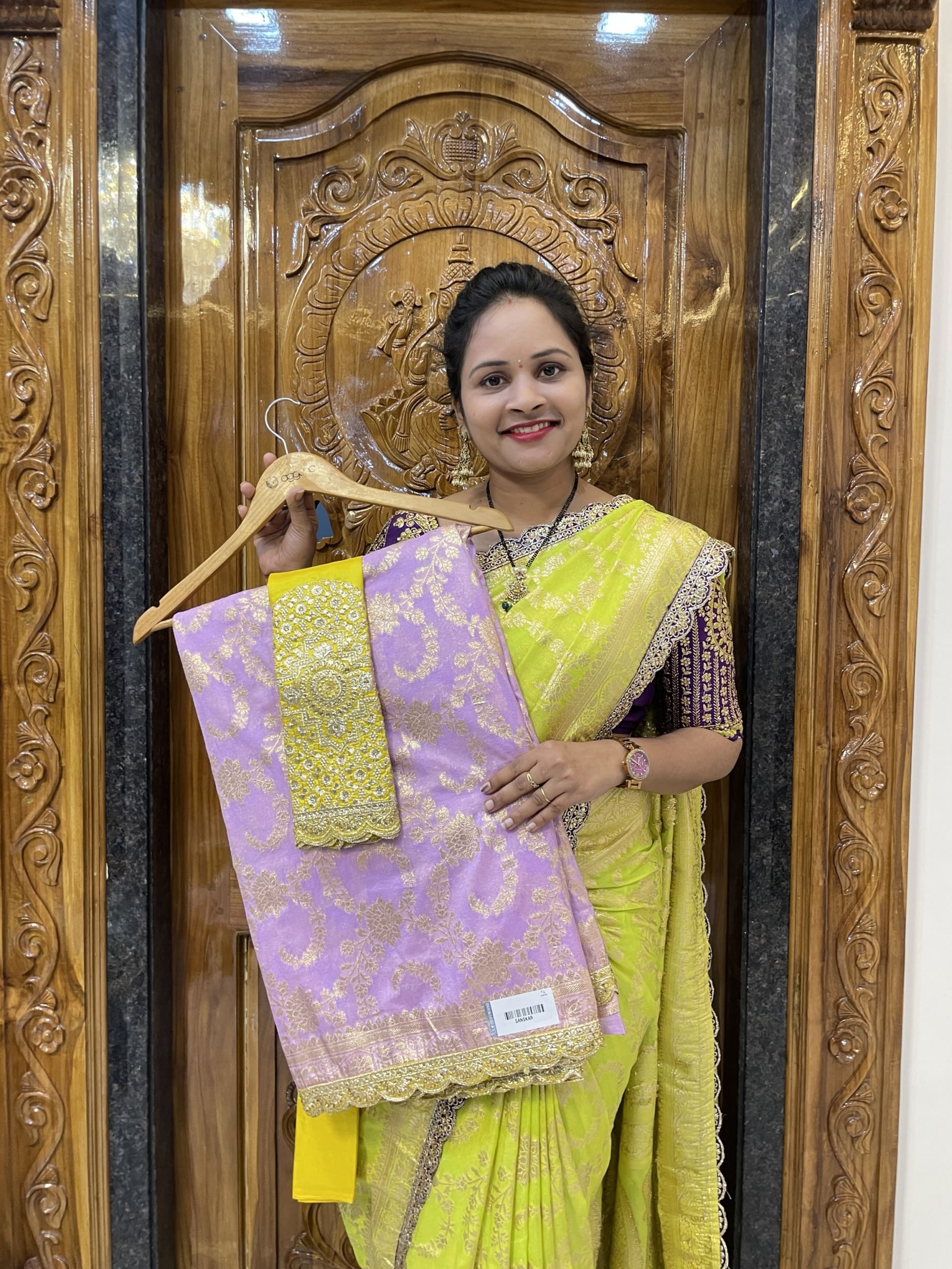 Viscose Banarasi Georgette Party wear saree