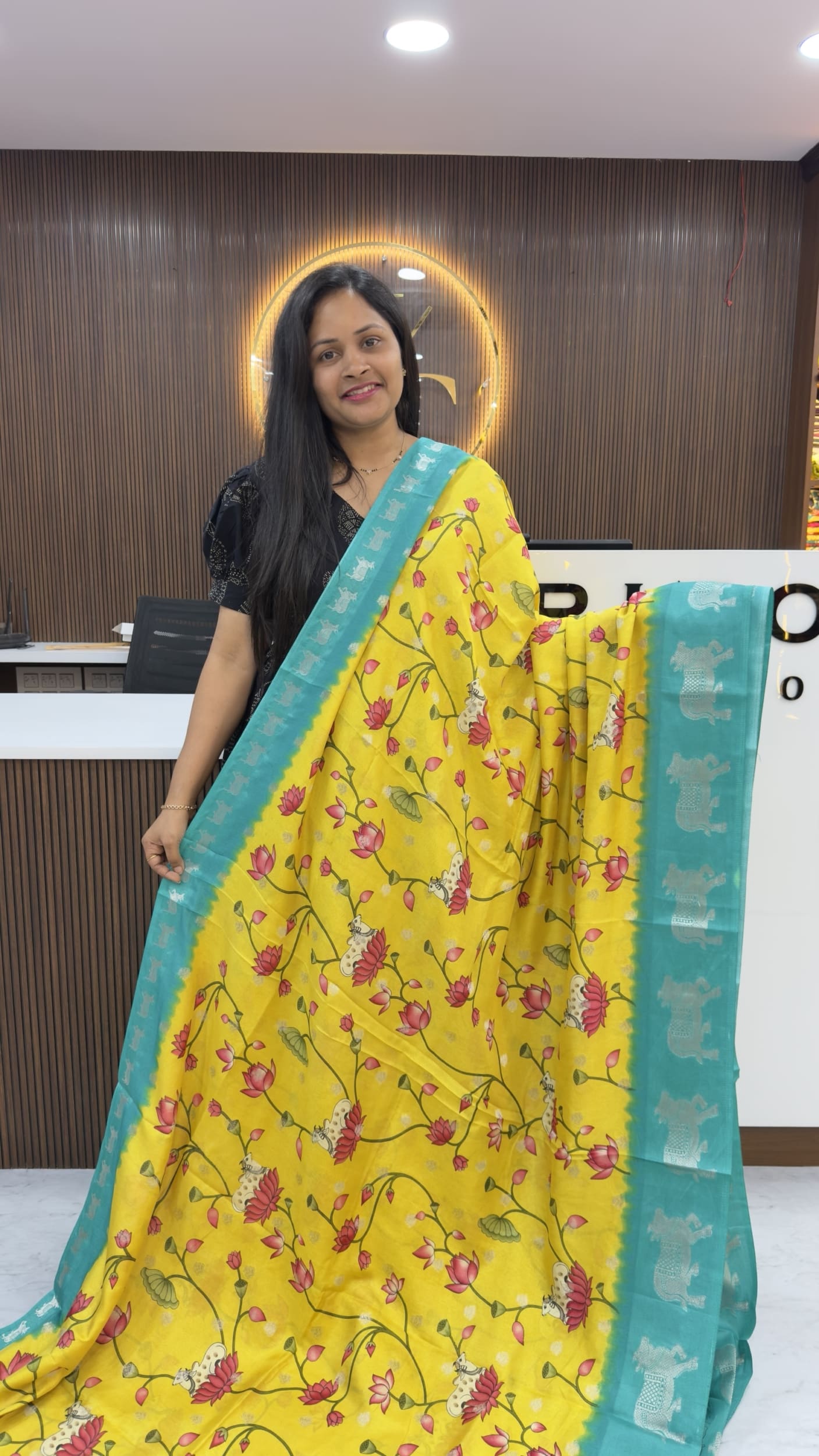 Fancy Pichwai Design Saree