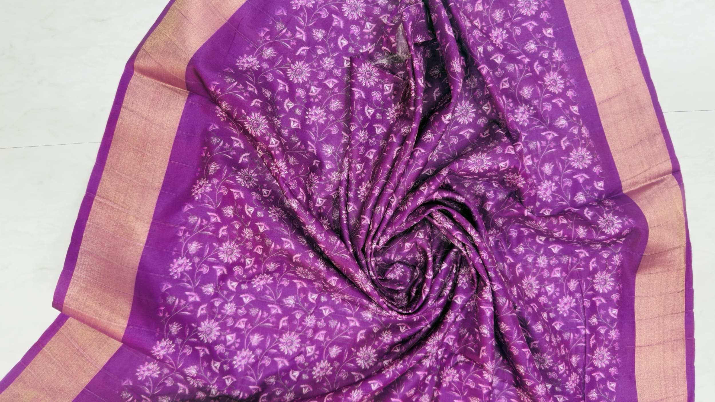 Hand painted Style Saree