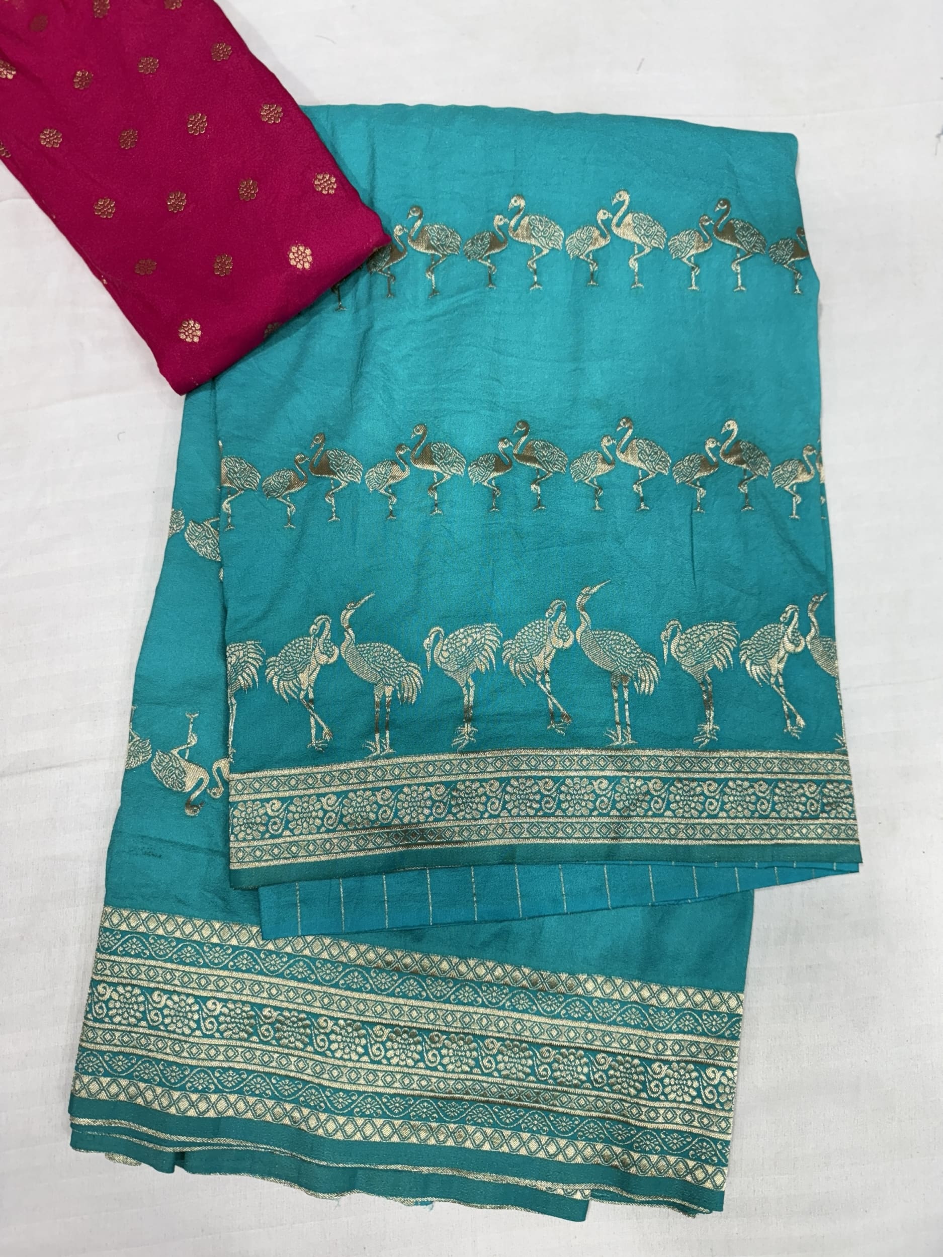 Banarasi sarees with cranes design