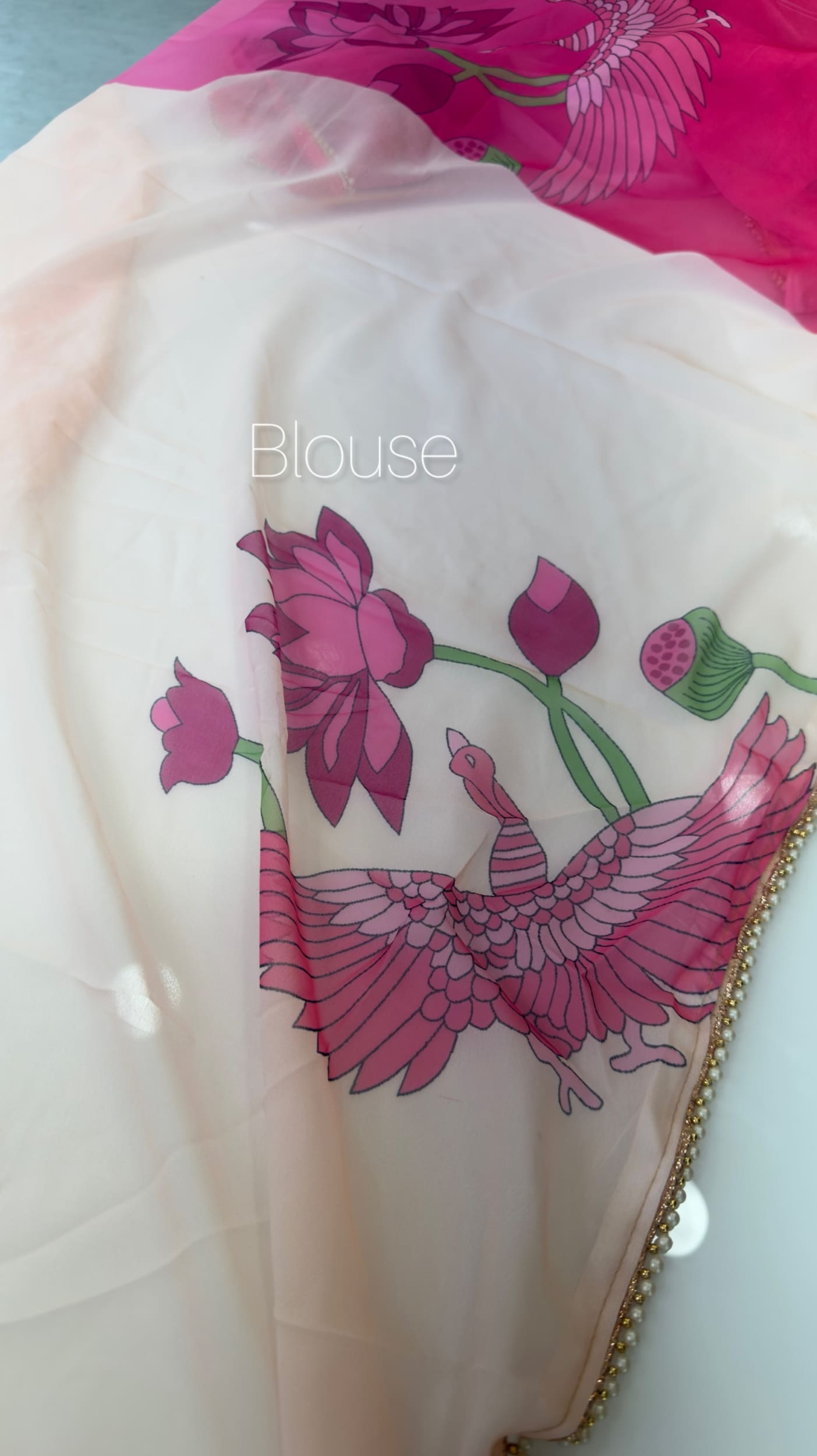 Pink Designer Saree