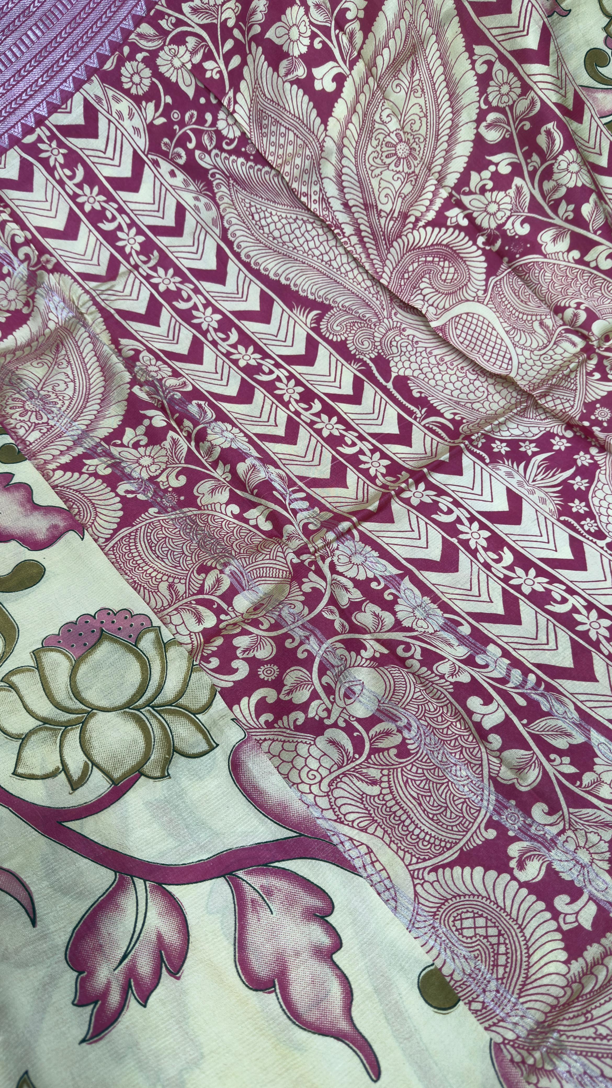 Pure Mangalagiri Printed