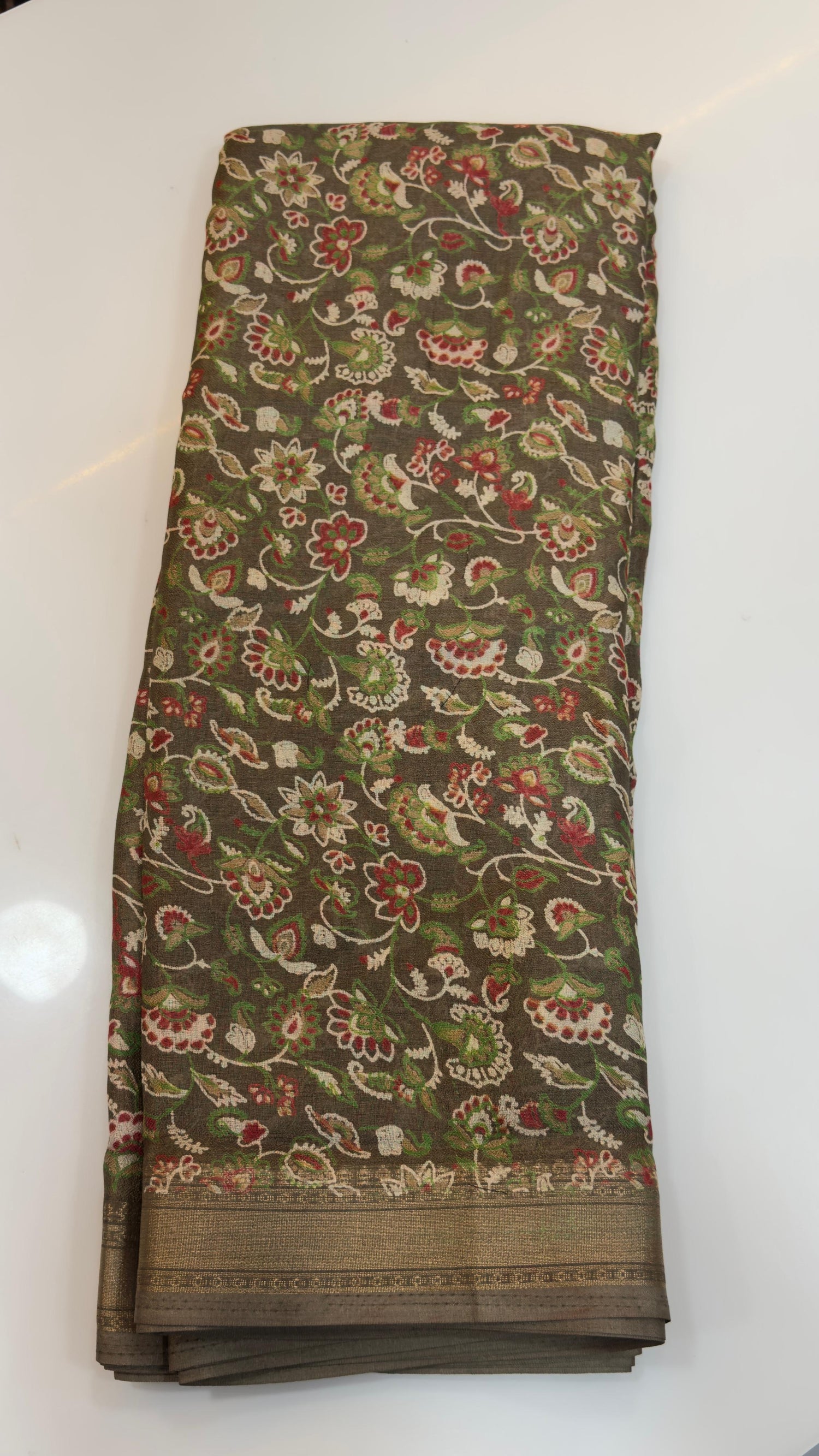 Kalamkari marshmallow sarees