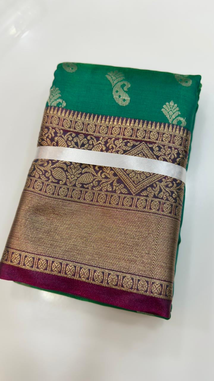 Soft Kanchi Patti inspired sarees
