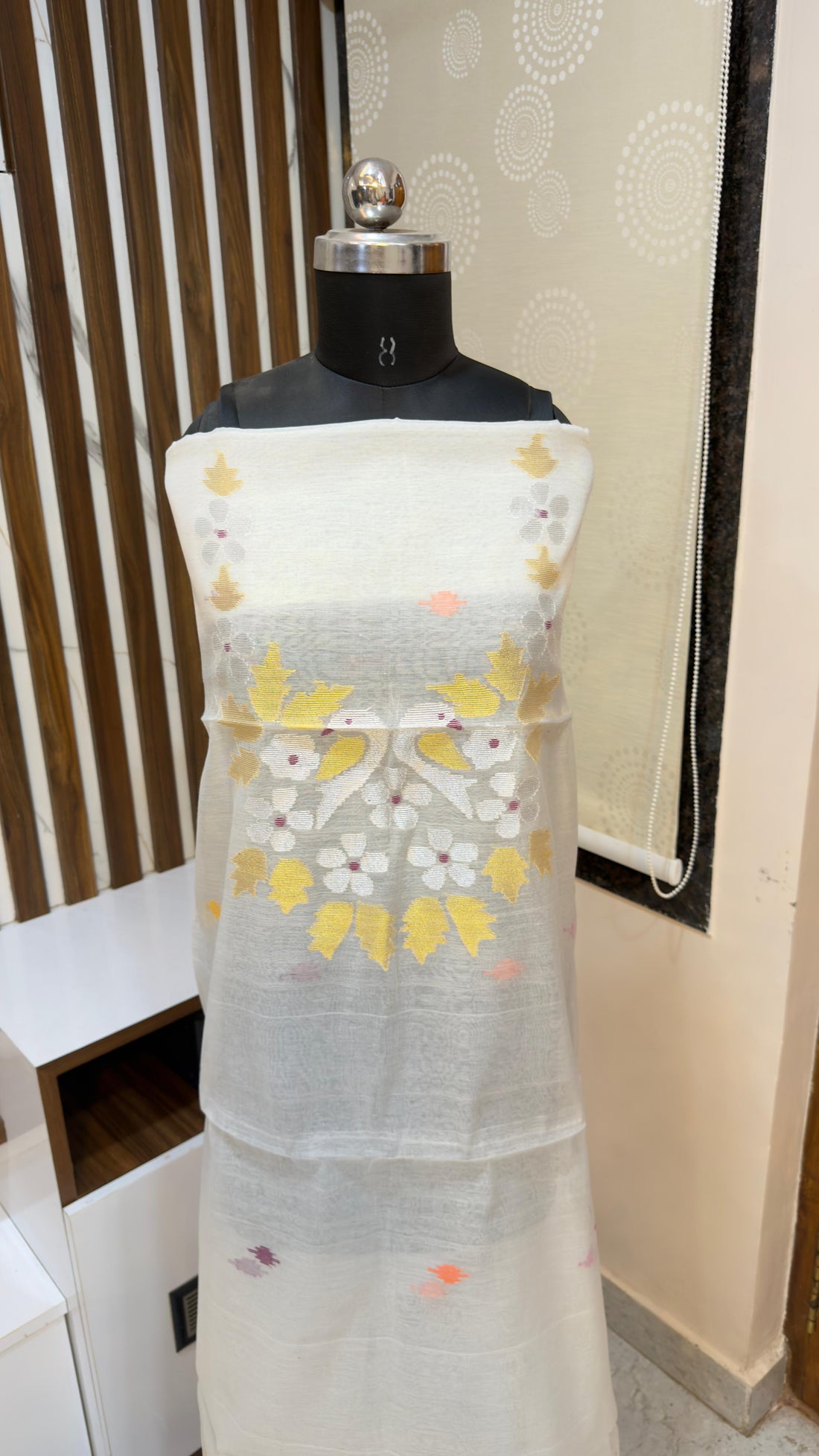 Handloom Muslin Jamdhani Dress materials