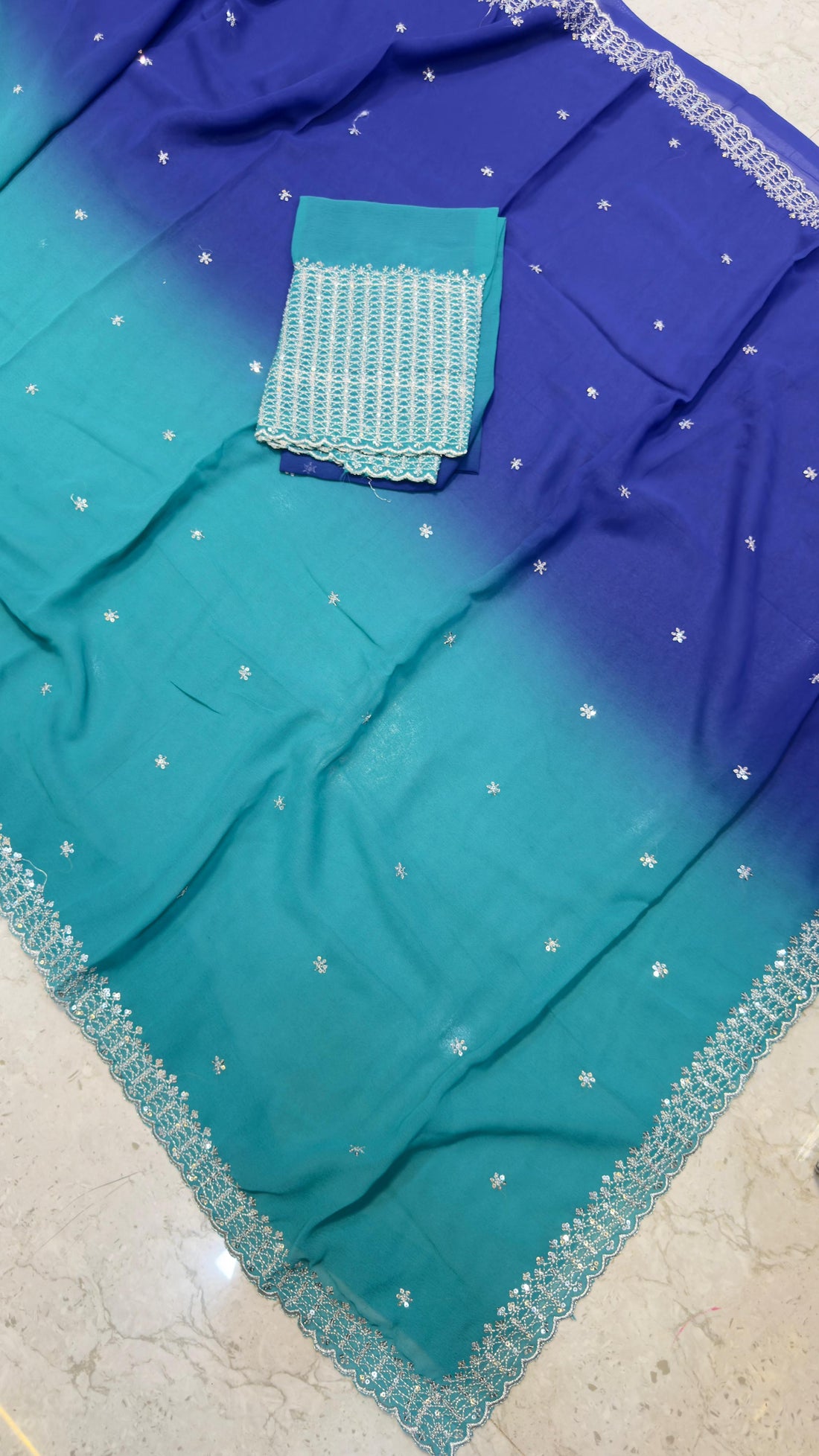 Dual shade sarees