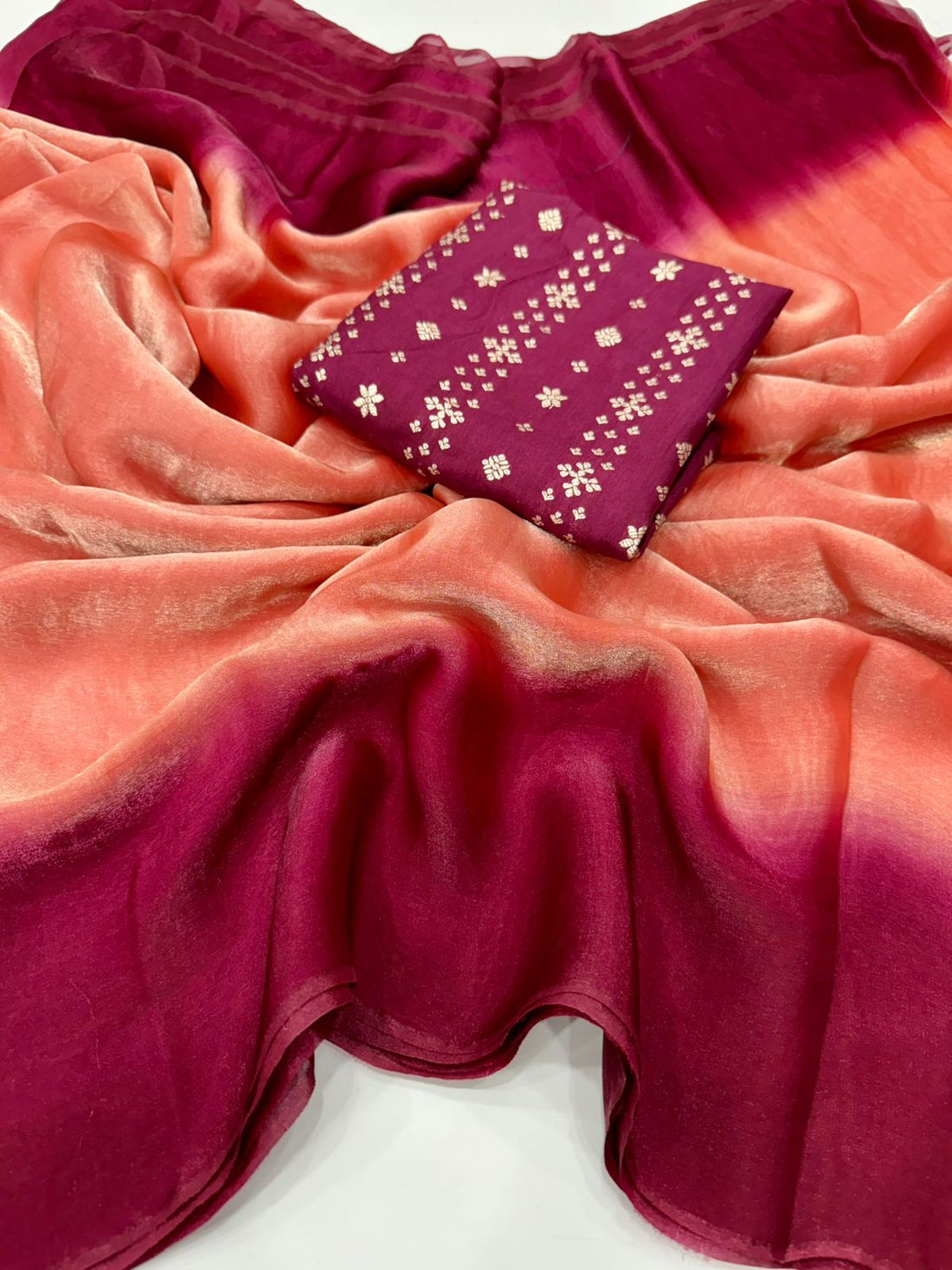 Dual shade sarees
