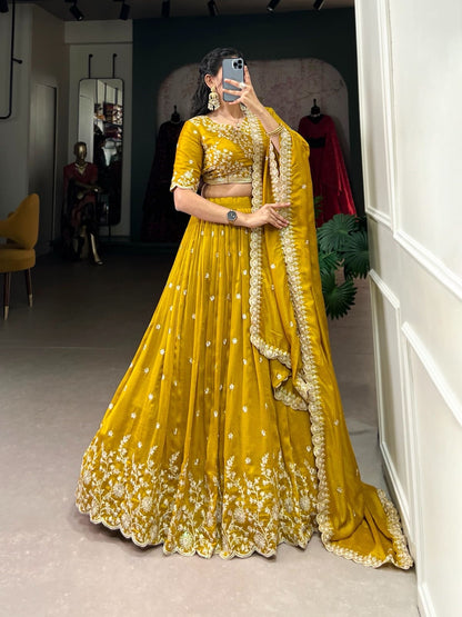 Mustard lehenga