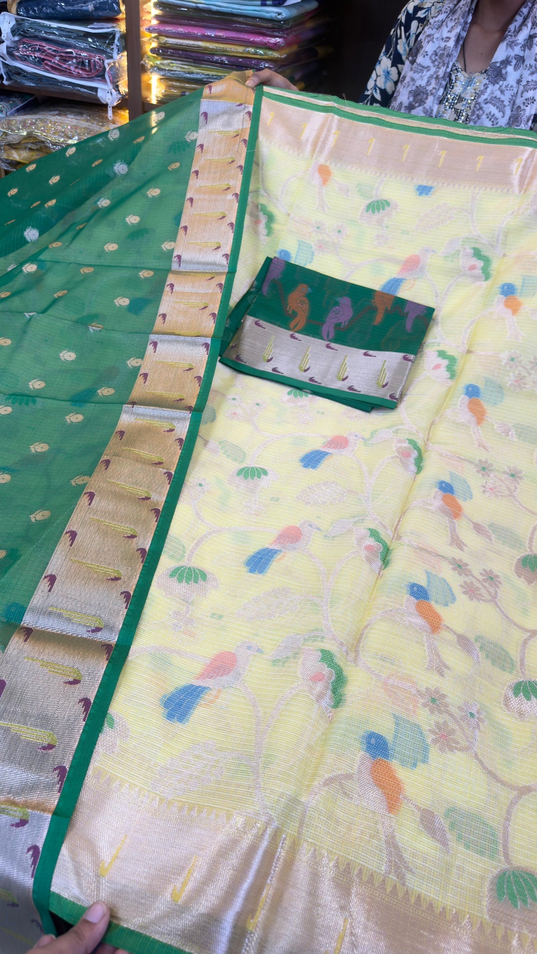Zari Kota lehengas