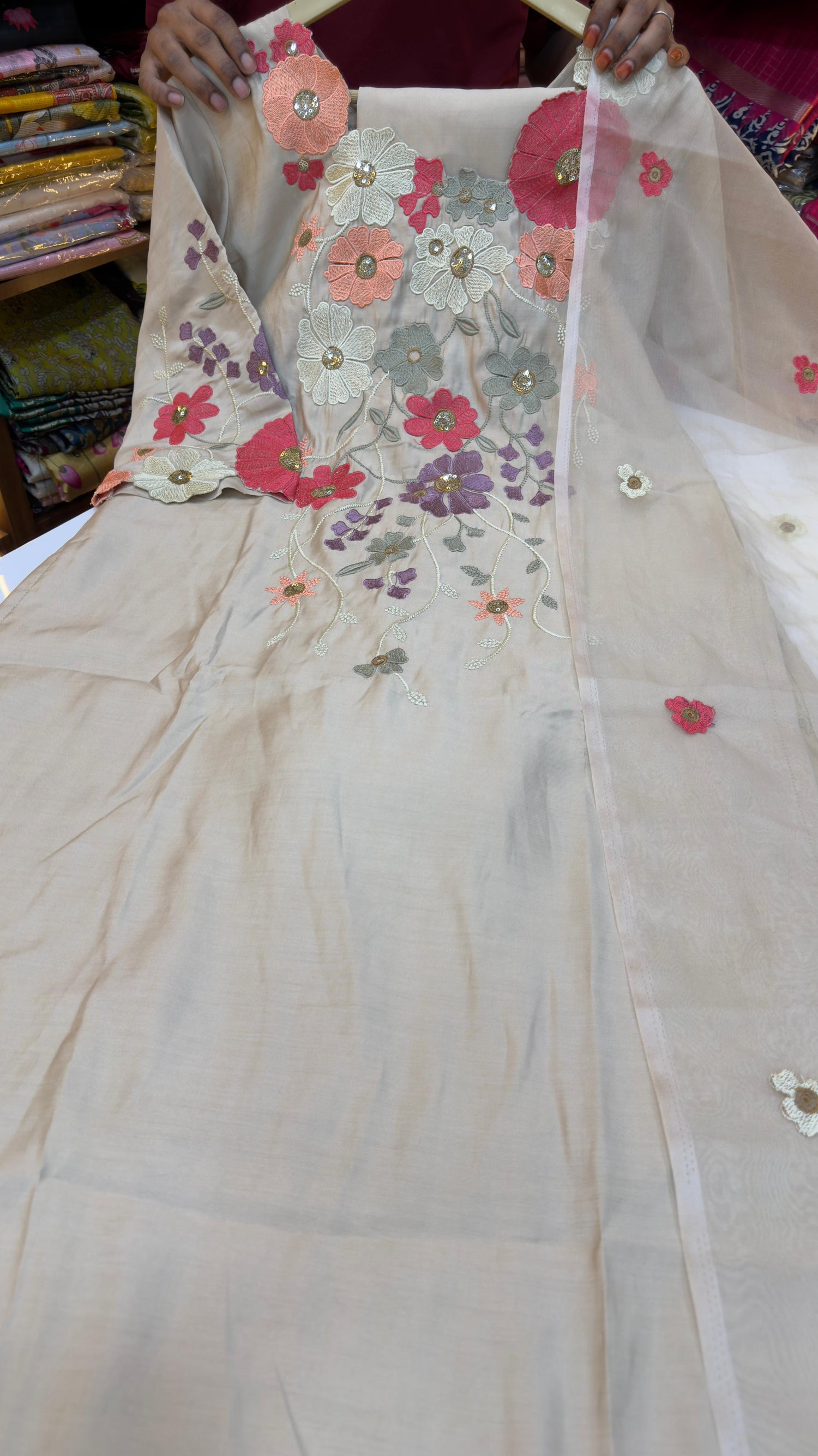 Three piece set in floral desgin