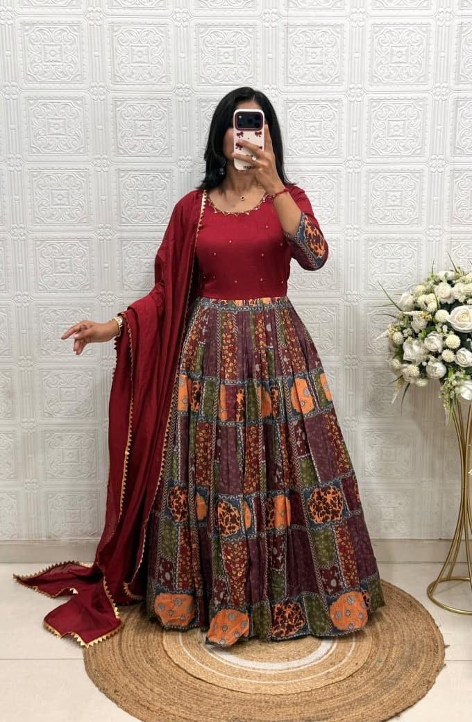 Maggam work gown(NON-STORE)