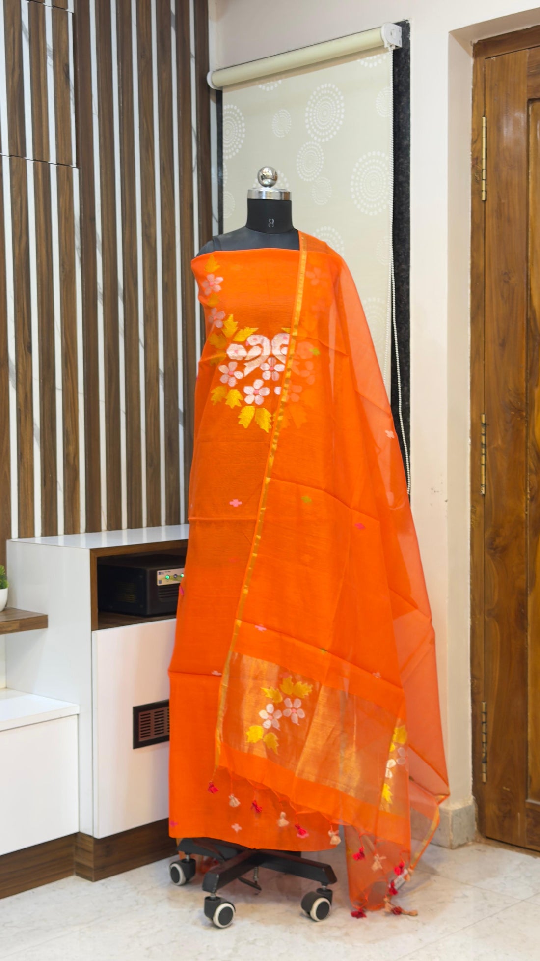 Handloom Muslin Jamdhani Dress materials