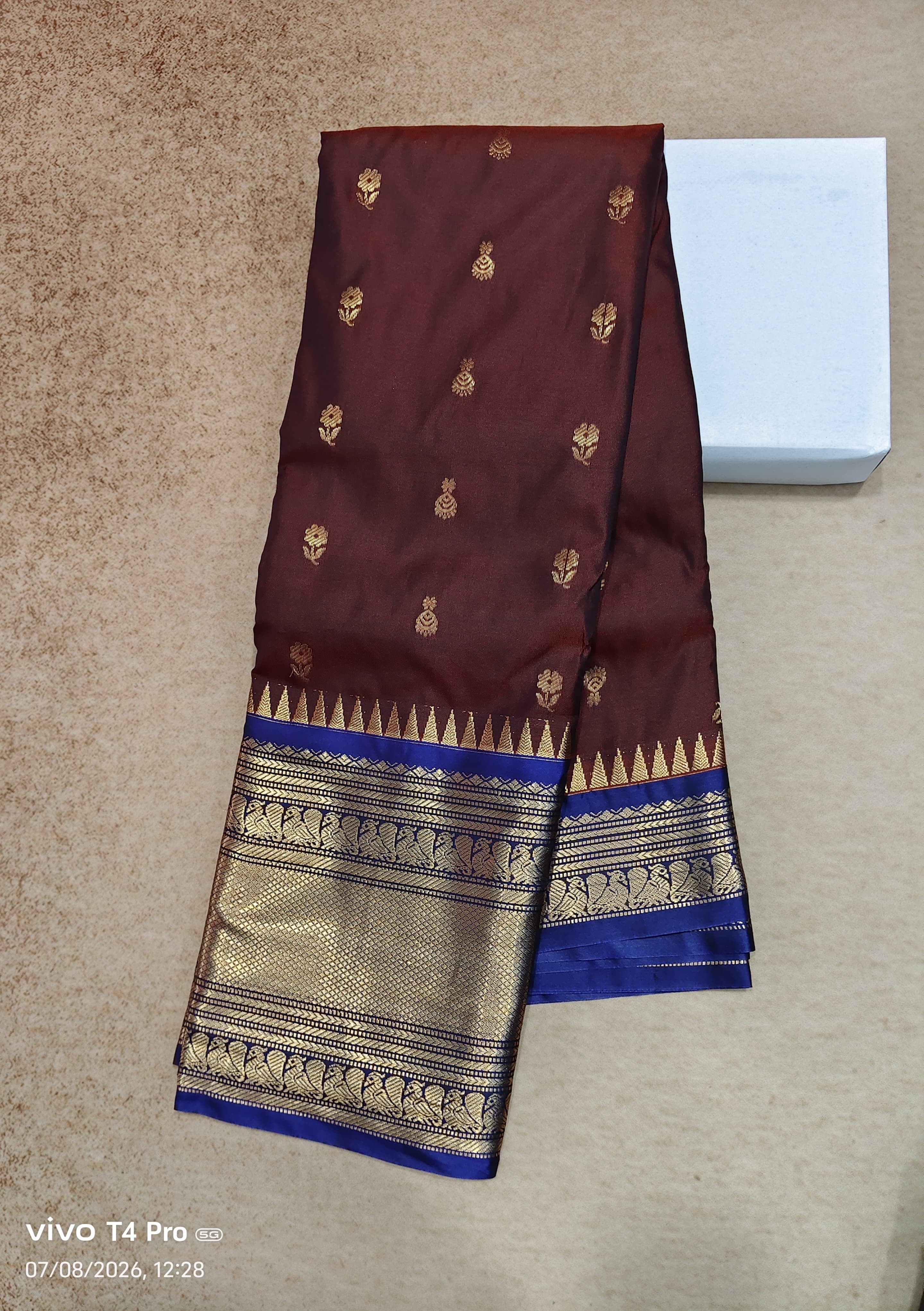 Vintage semi Kanchi pattu sarees