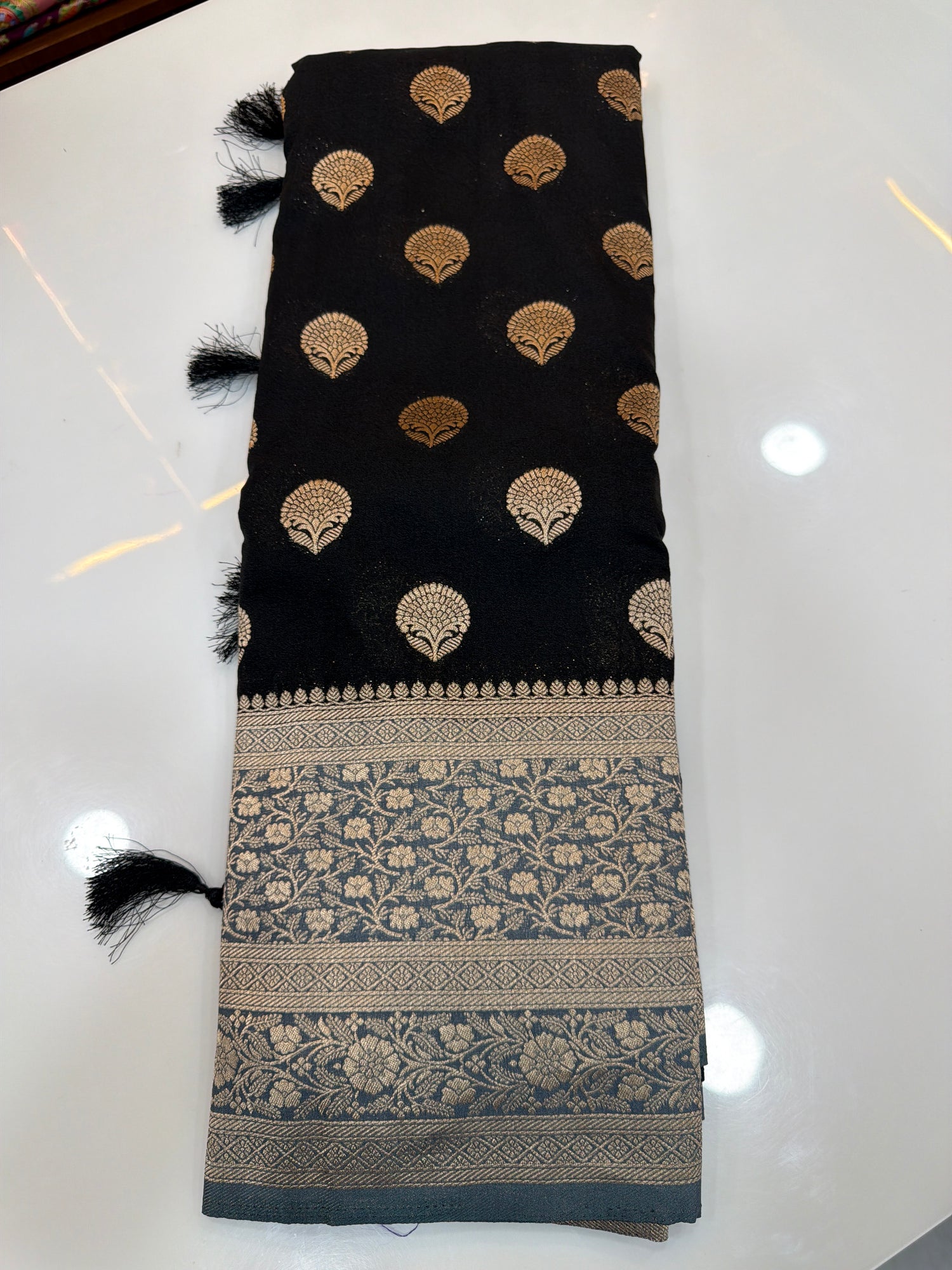 Black Banarasi Georgette