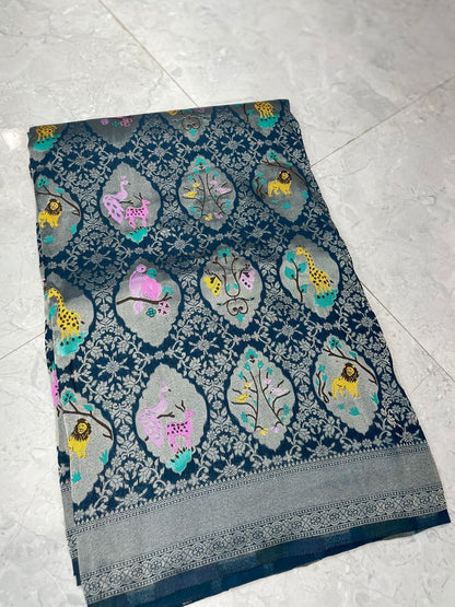 Premium quality Jungle theme Saree
