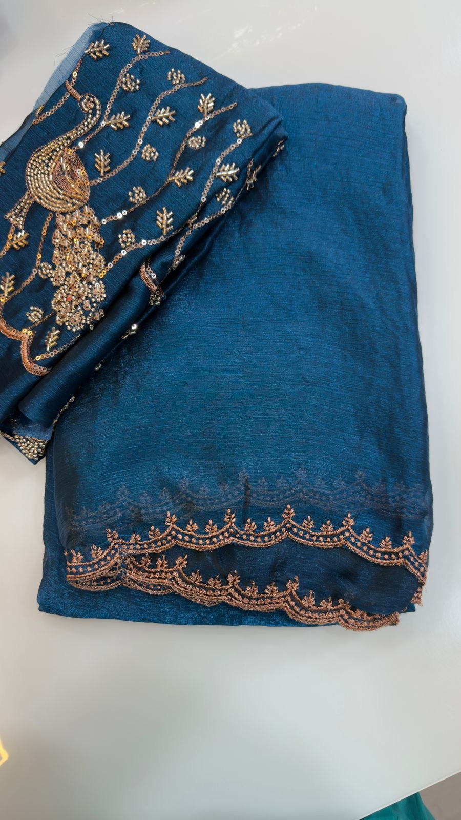 Space silk saree