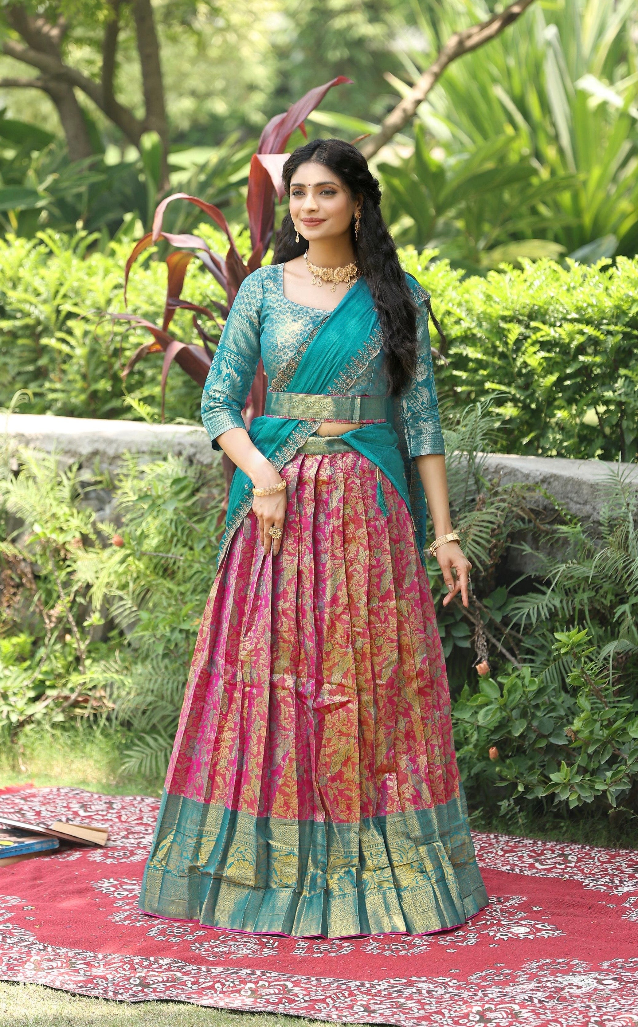 Pattu Half saree
