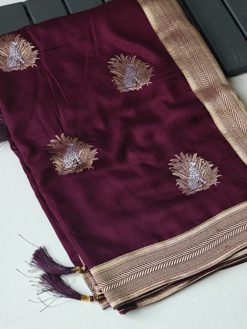 Traditional viscose saree