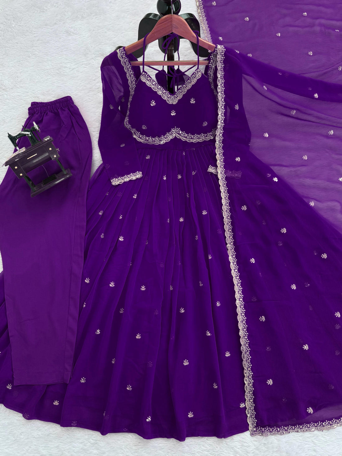 Anarkali three piece