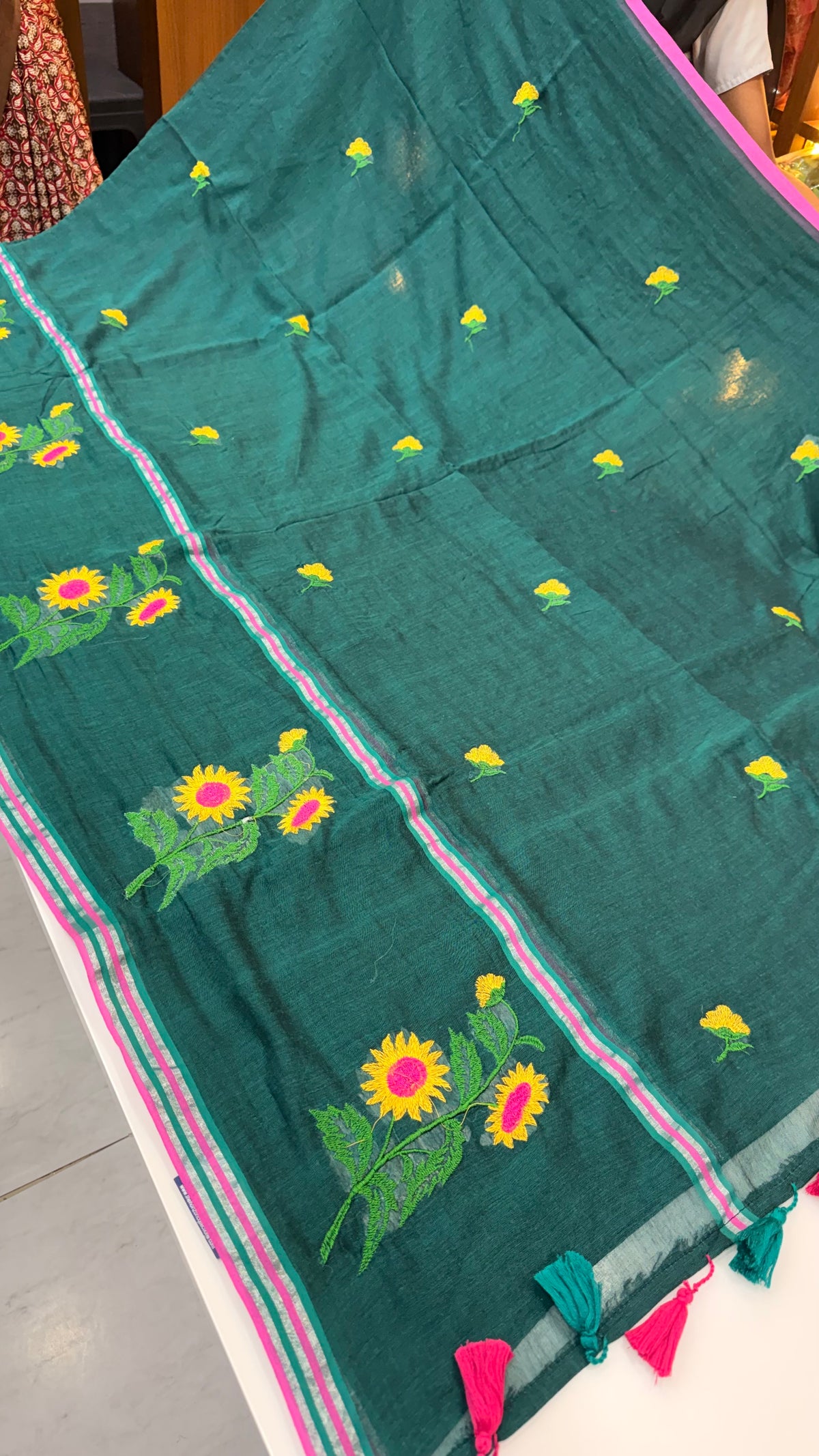 Mul cotton saree