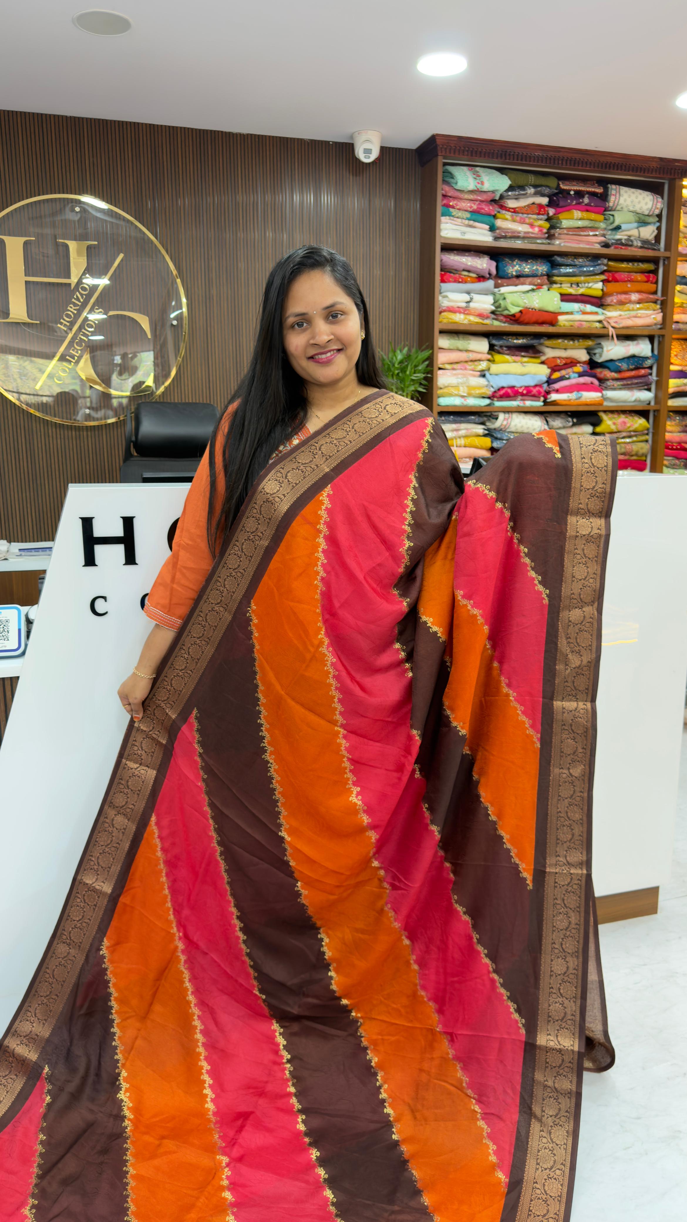 leheriya design Sarees