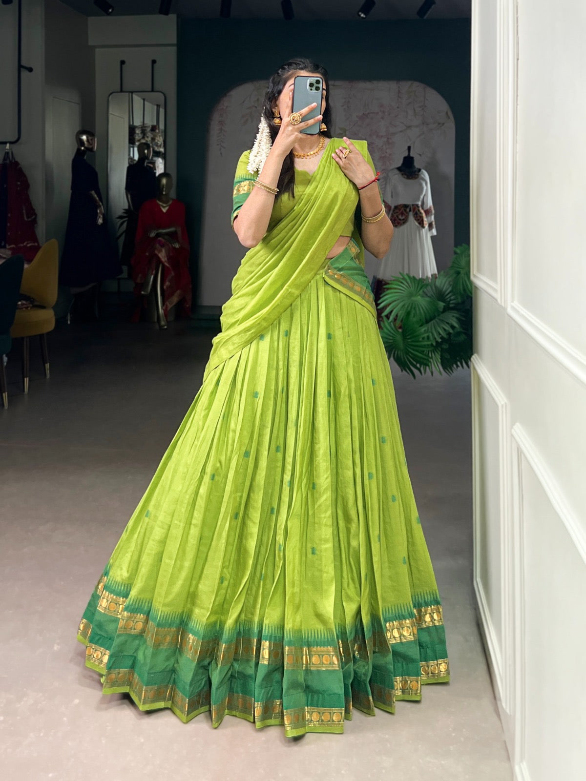 Chanderi cotton Lehenga