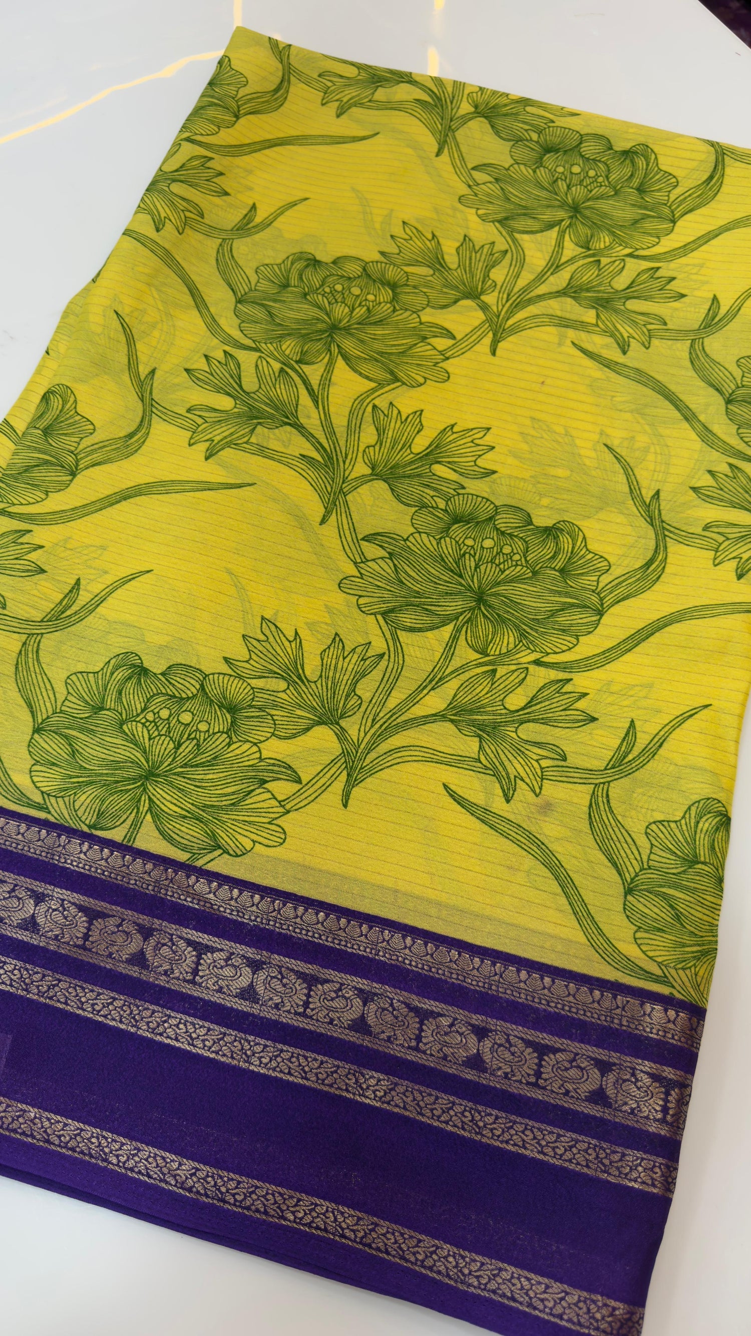 Mysore silk inspired Georgette sarees