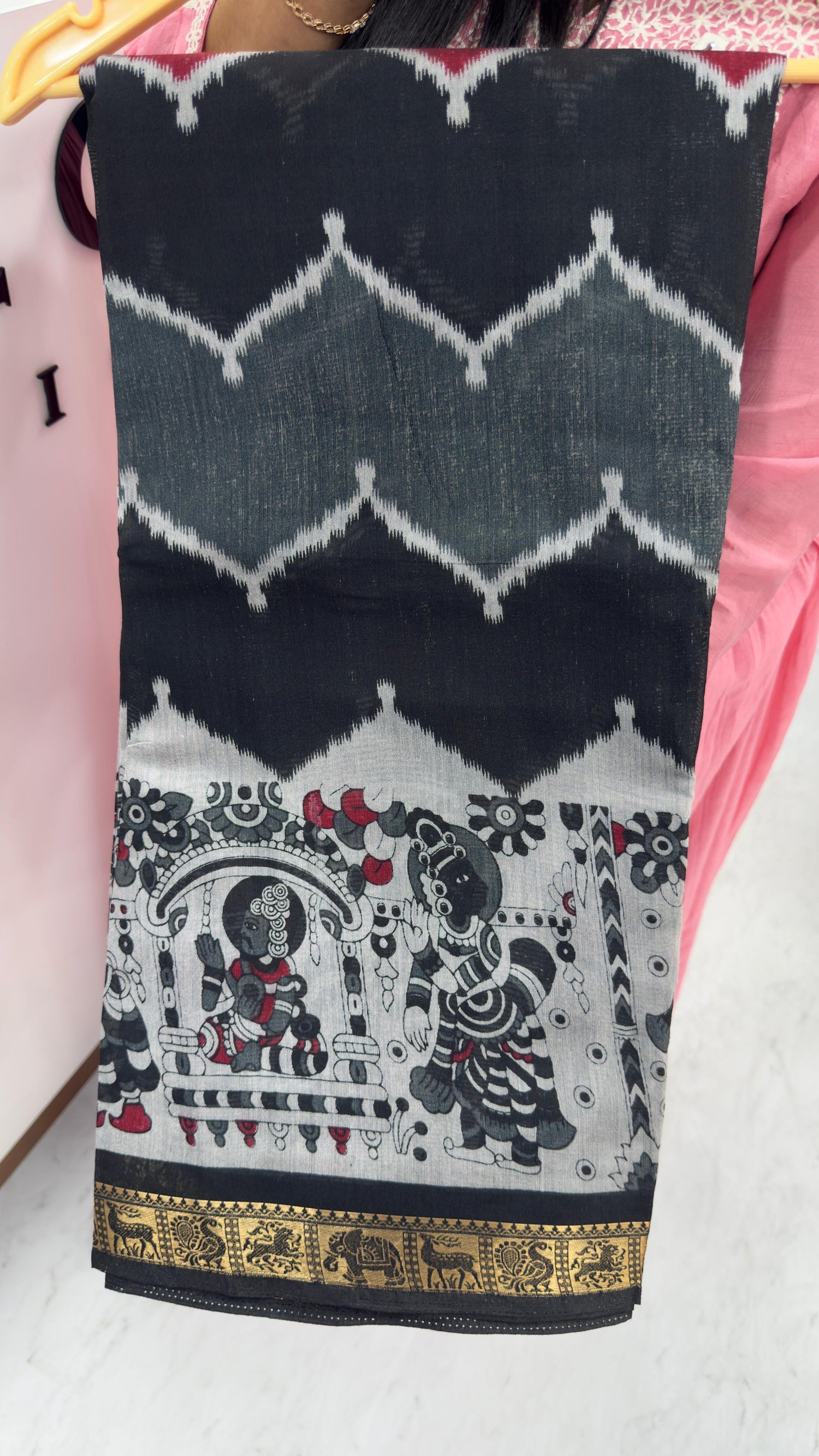 Maheshwari silk in mangalagiri style