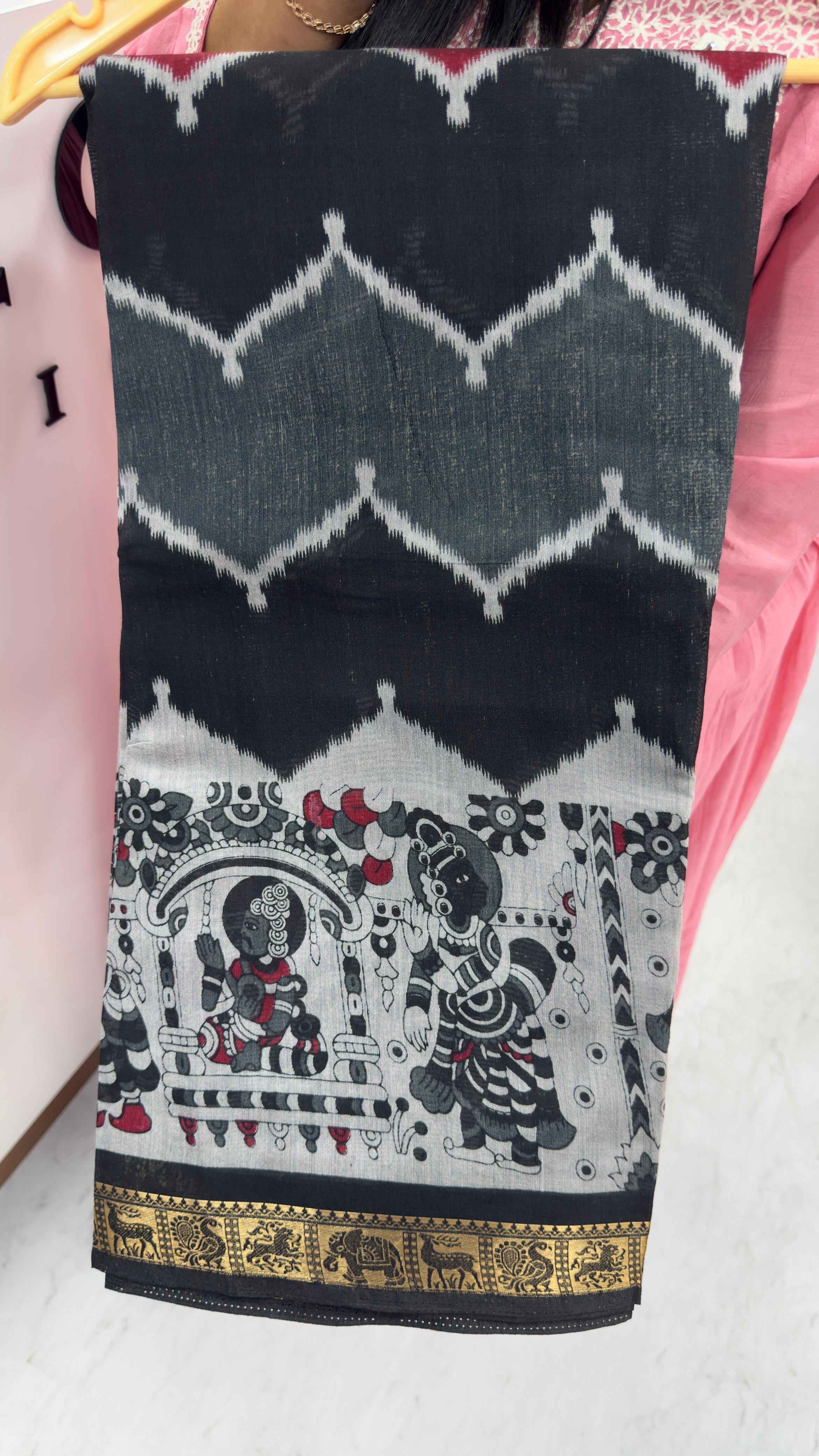 Maheshwari silk in mangalagiri style