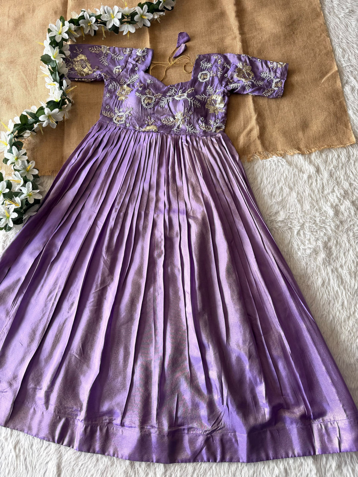 Party wear maggam work gown(NON-STORE)