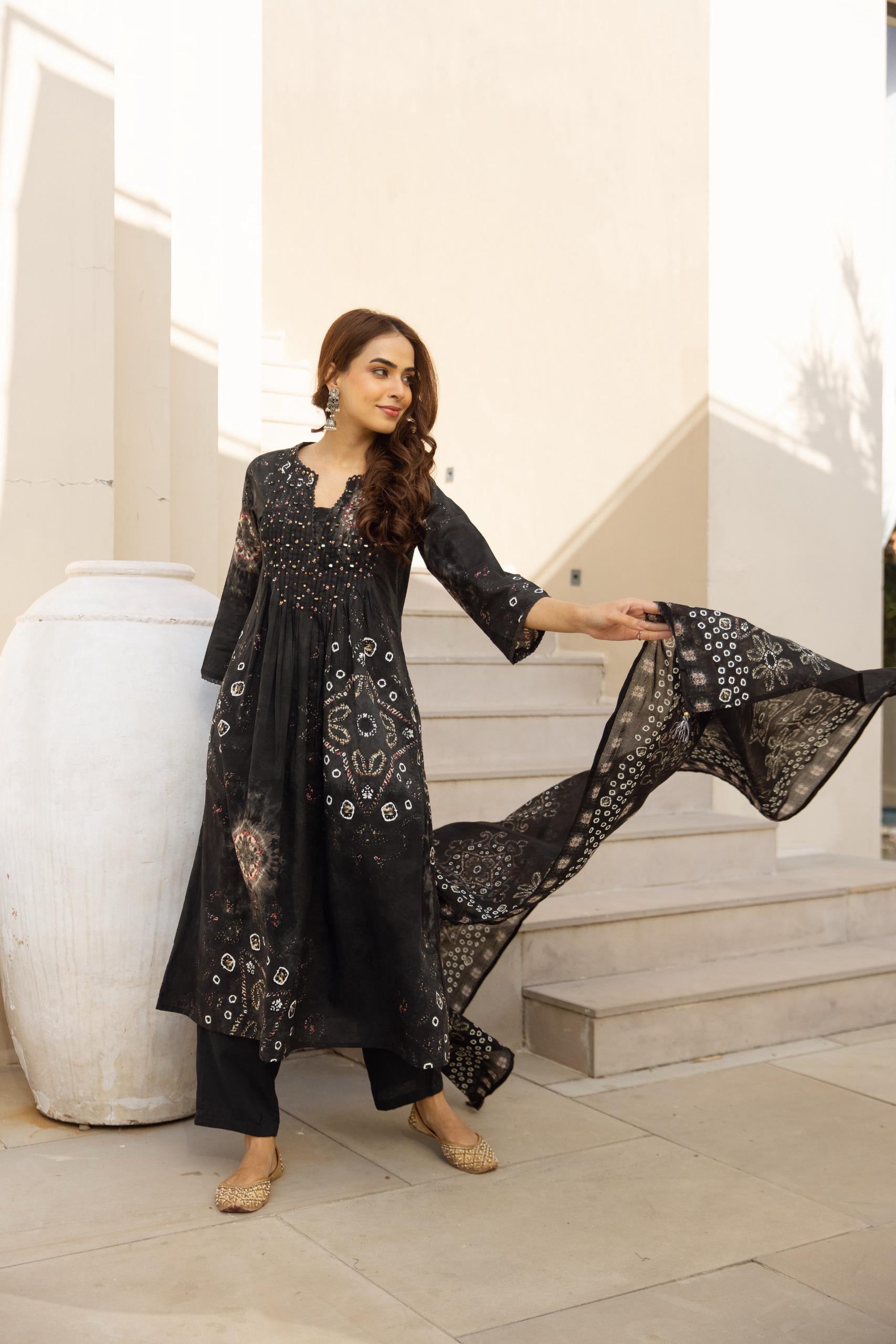 Premium quality Tie &amp; Dye designer 3 piece set