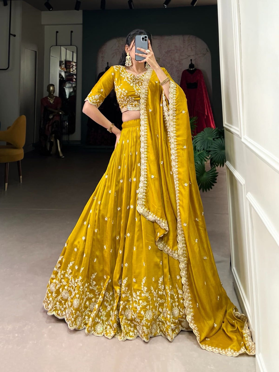 Mustard lehenga