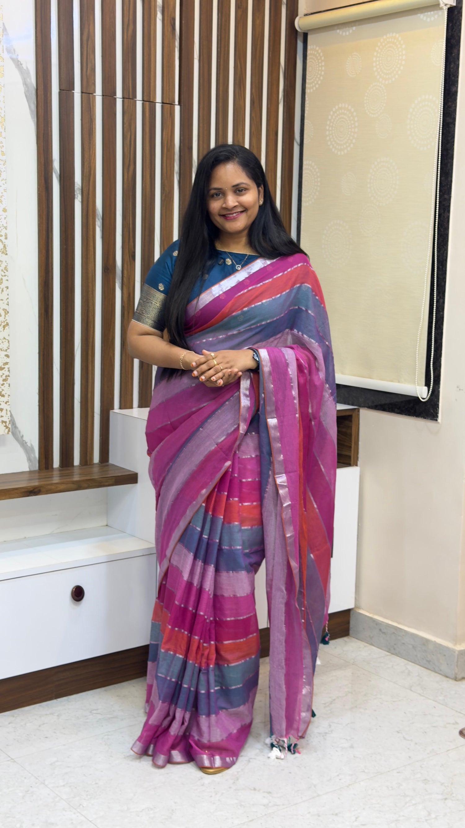 Mul cotton saree