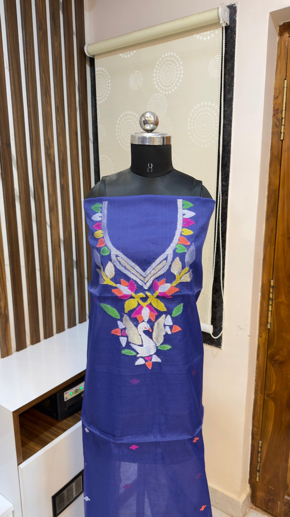 Handloom Muslin Jamdhani Dress materials