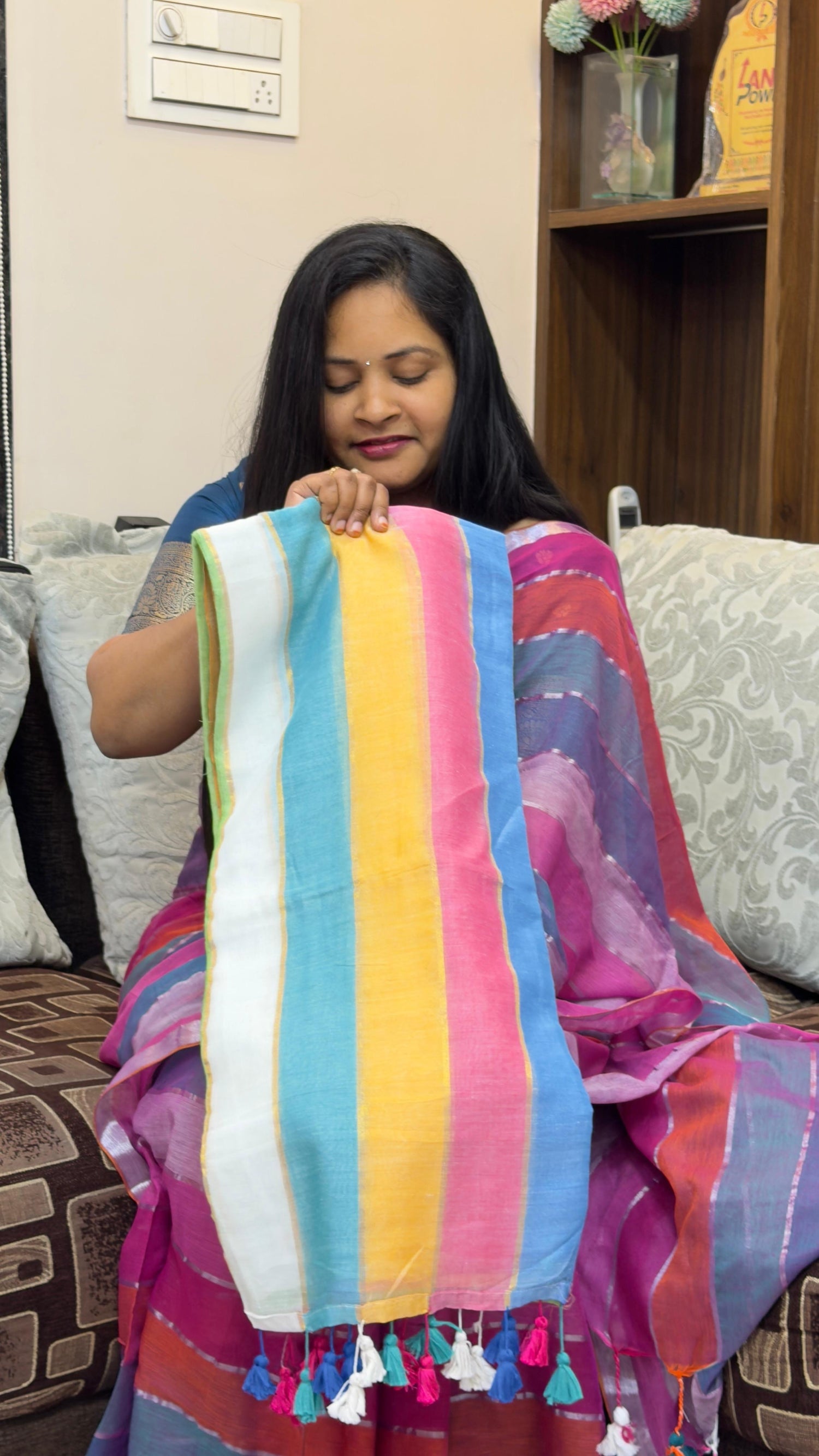 Mul cotton saree