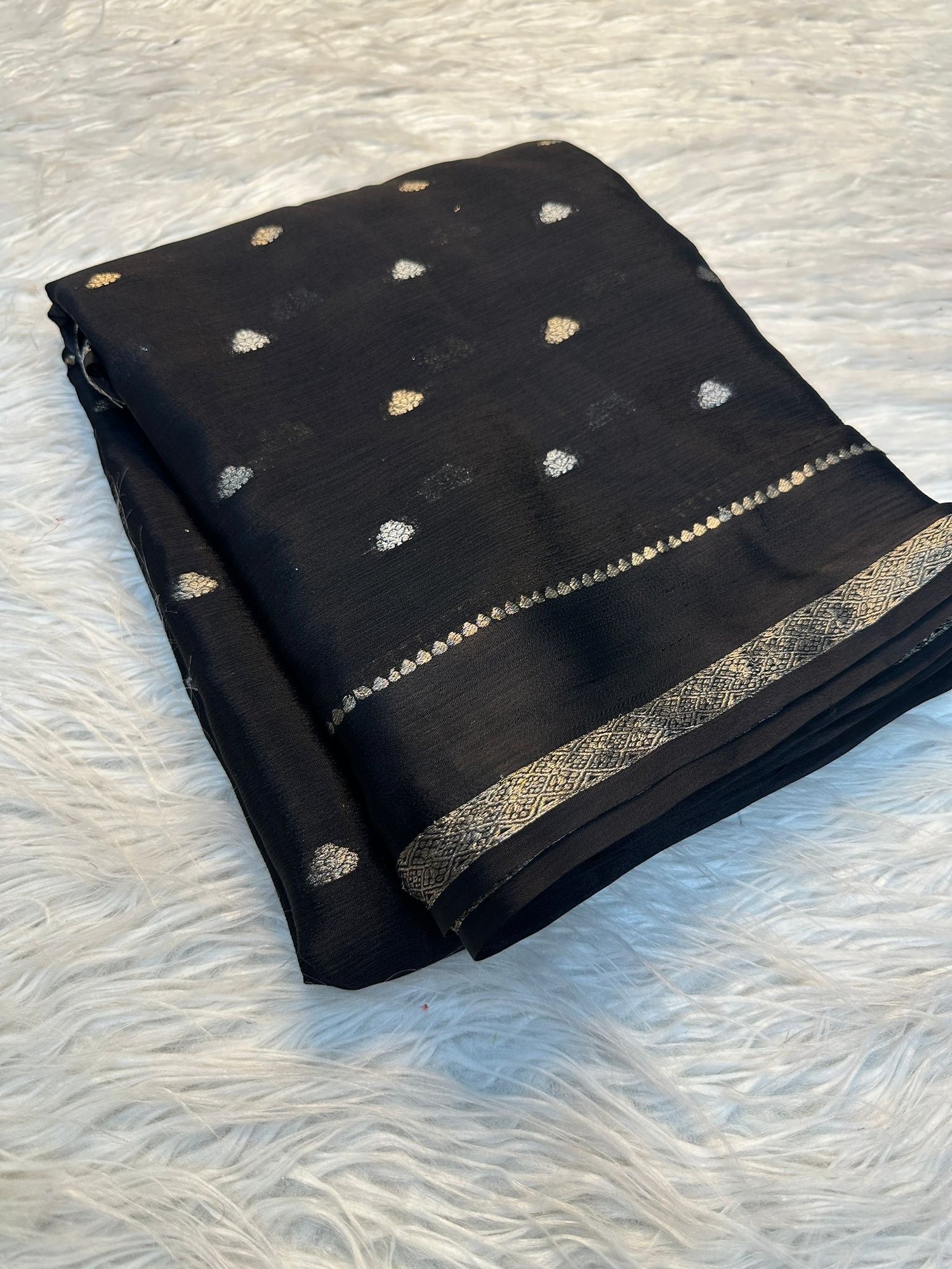 Pure chinon viscose saree