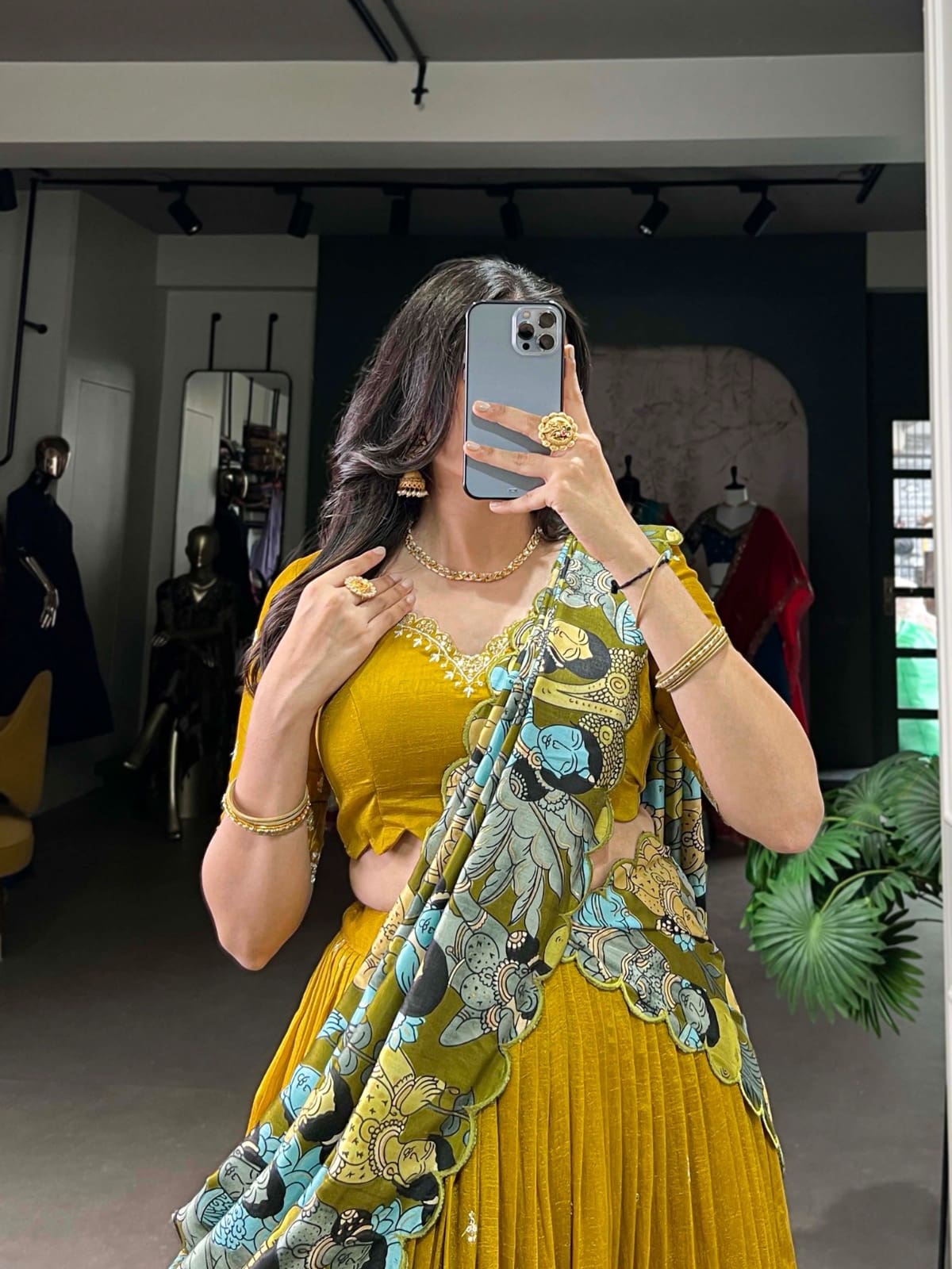 Kalamkari lehenga