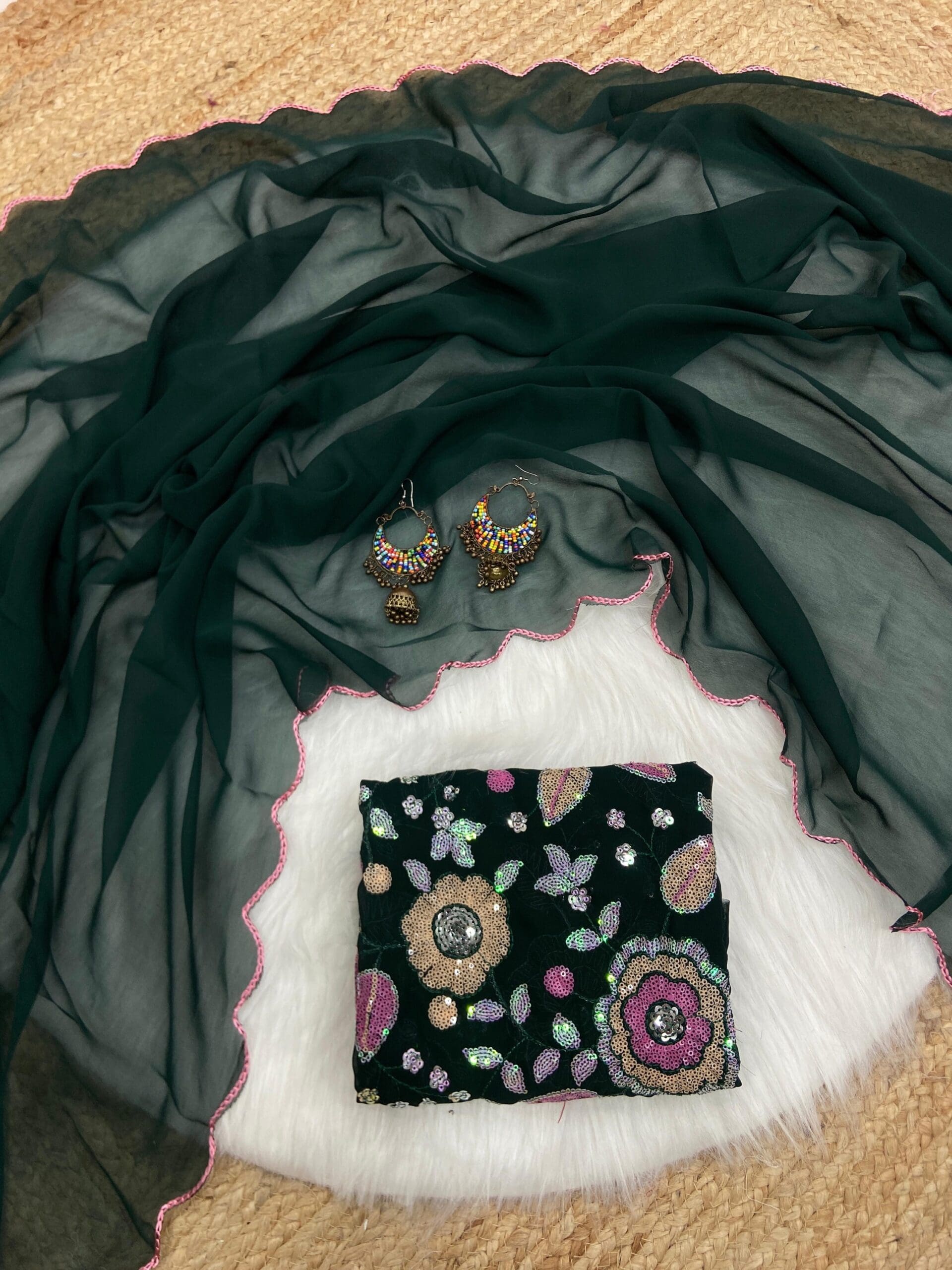 Exclusive Designer blouse concept Georgette sarees