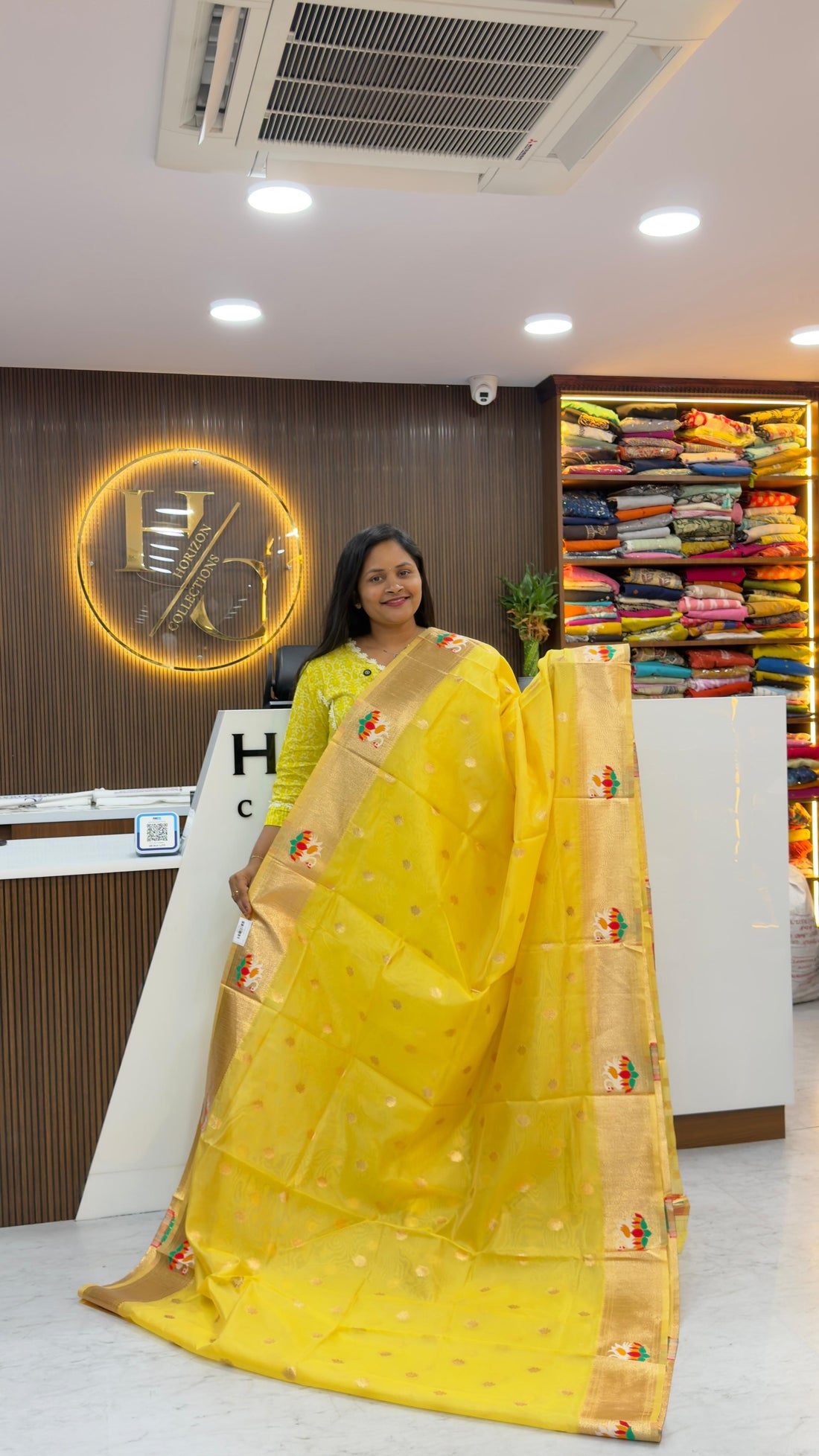 Tissue organza Paithani sarees