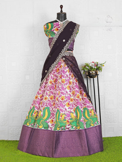 Kalamkari digital print lehengas