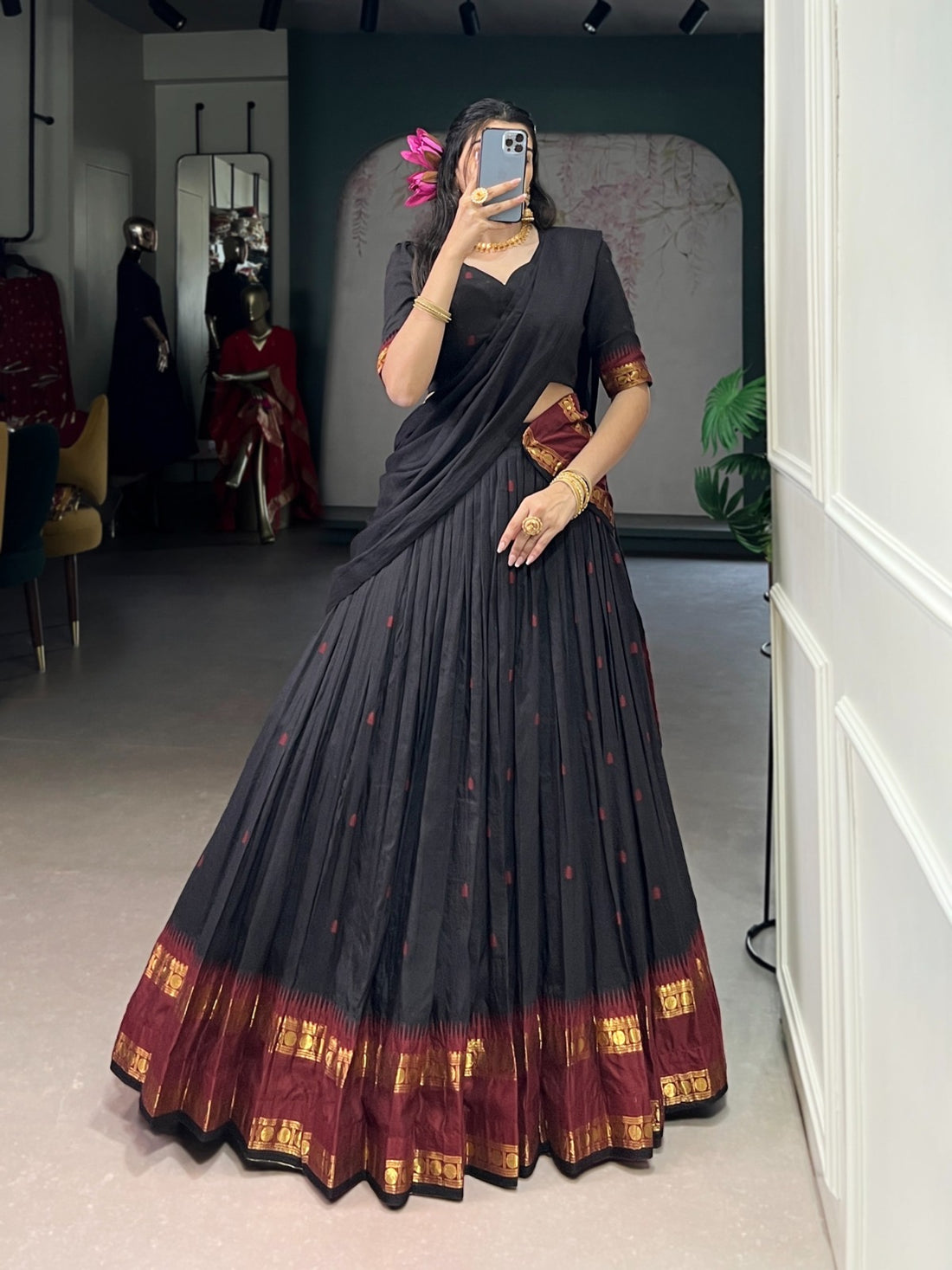 Chanderi cotton Lehenga