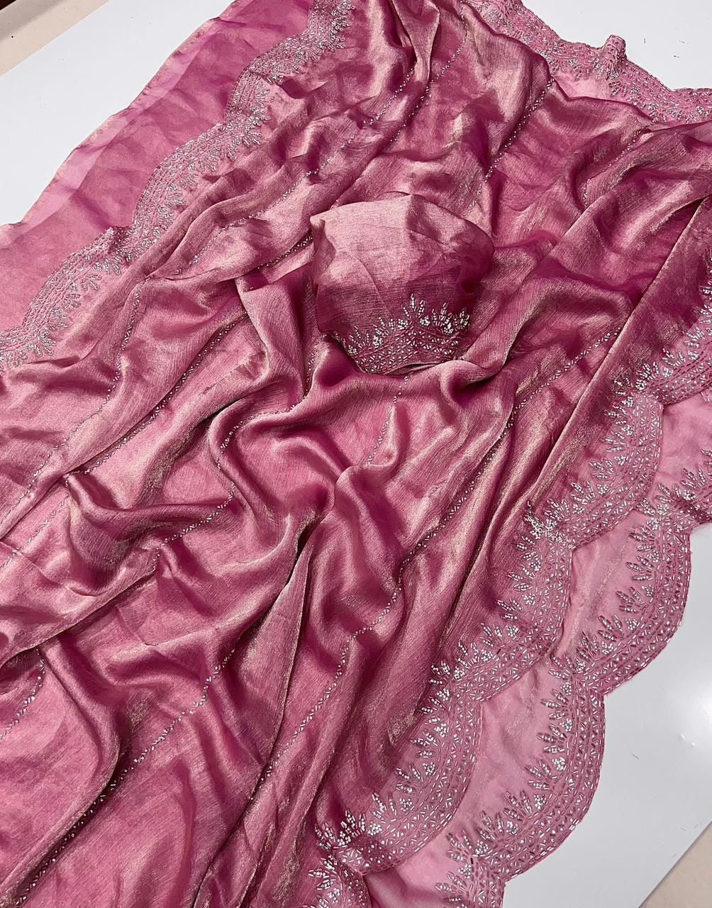 Fendy chiffon saree