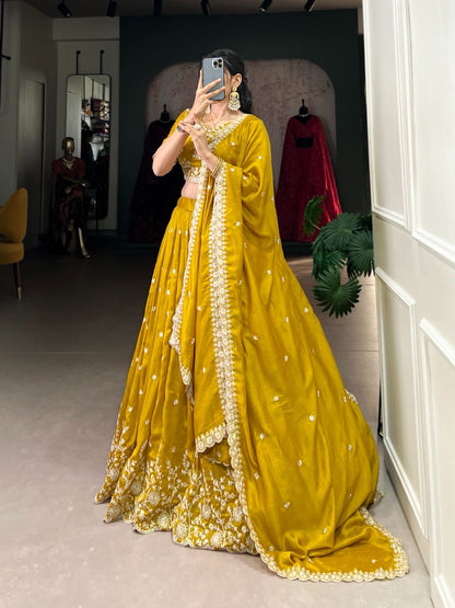 Mustard lehenga