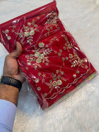 Multi Color lace Sarees